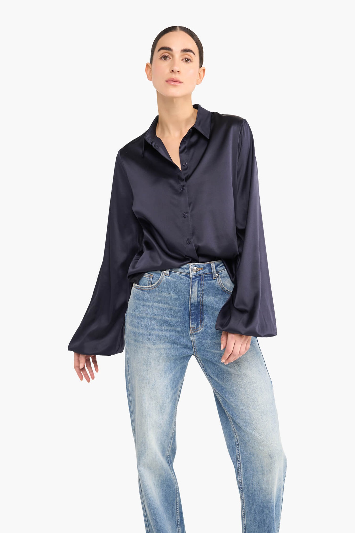 Jeans Dames Rechte Pijp Ash Blauw 920