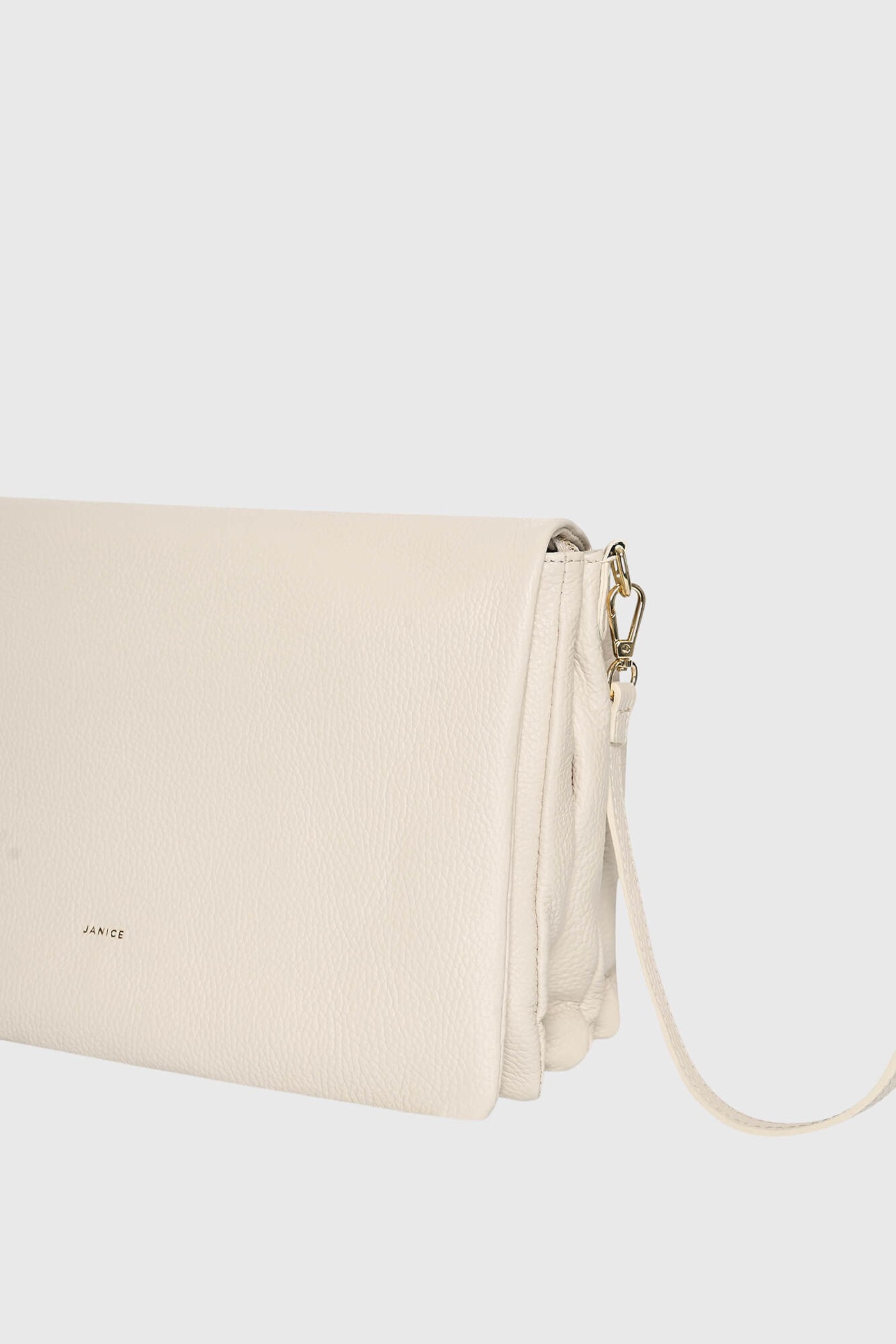 Leren Schoudertas Dames Skylar Off-white