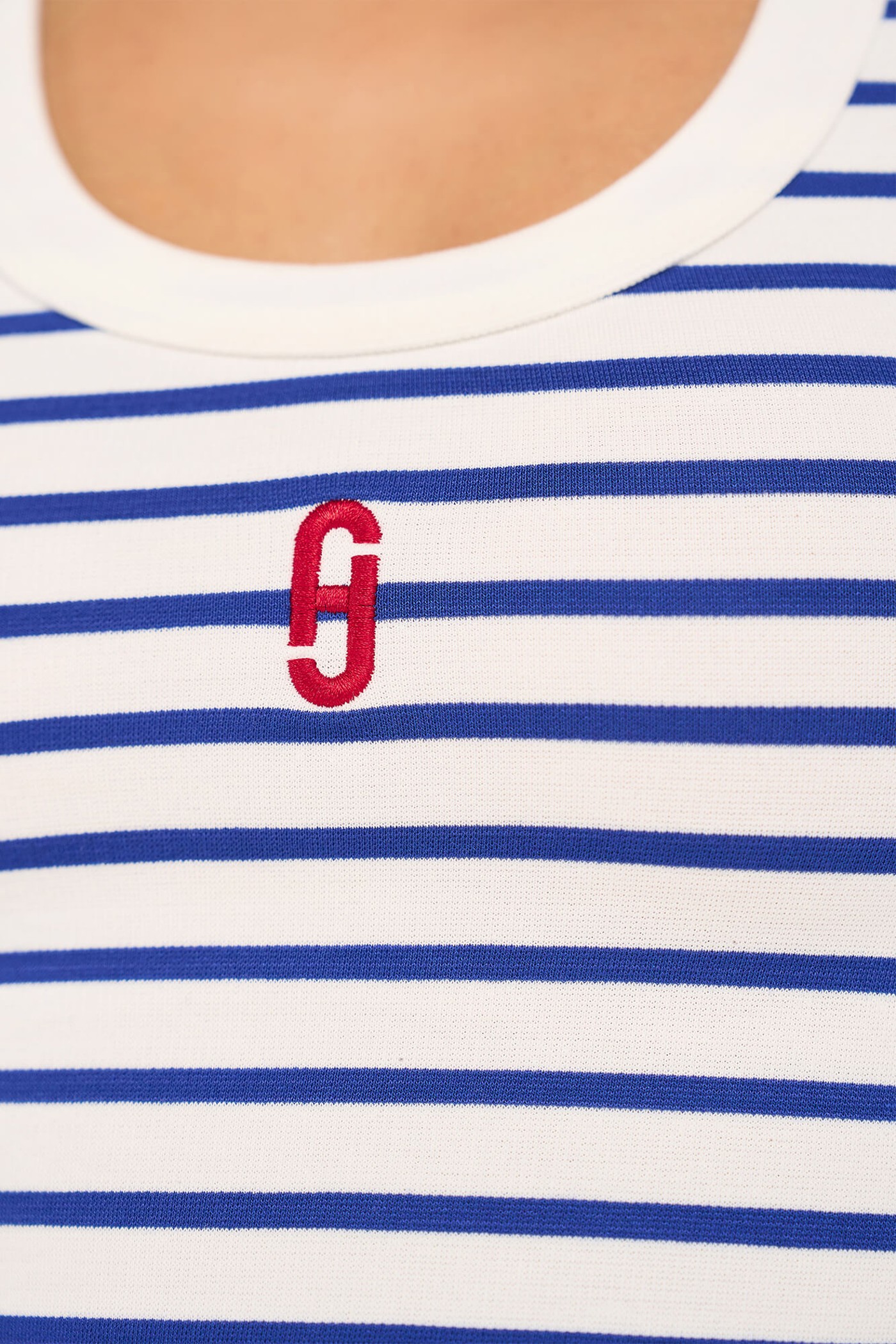 Joni Top Streep Licht Blauw