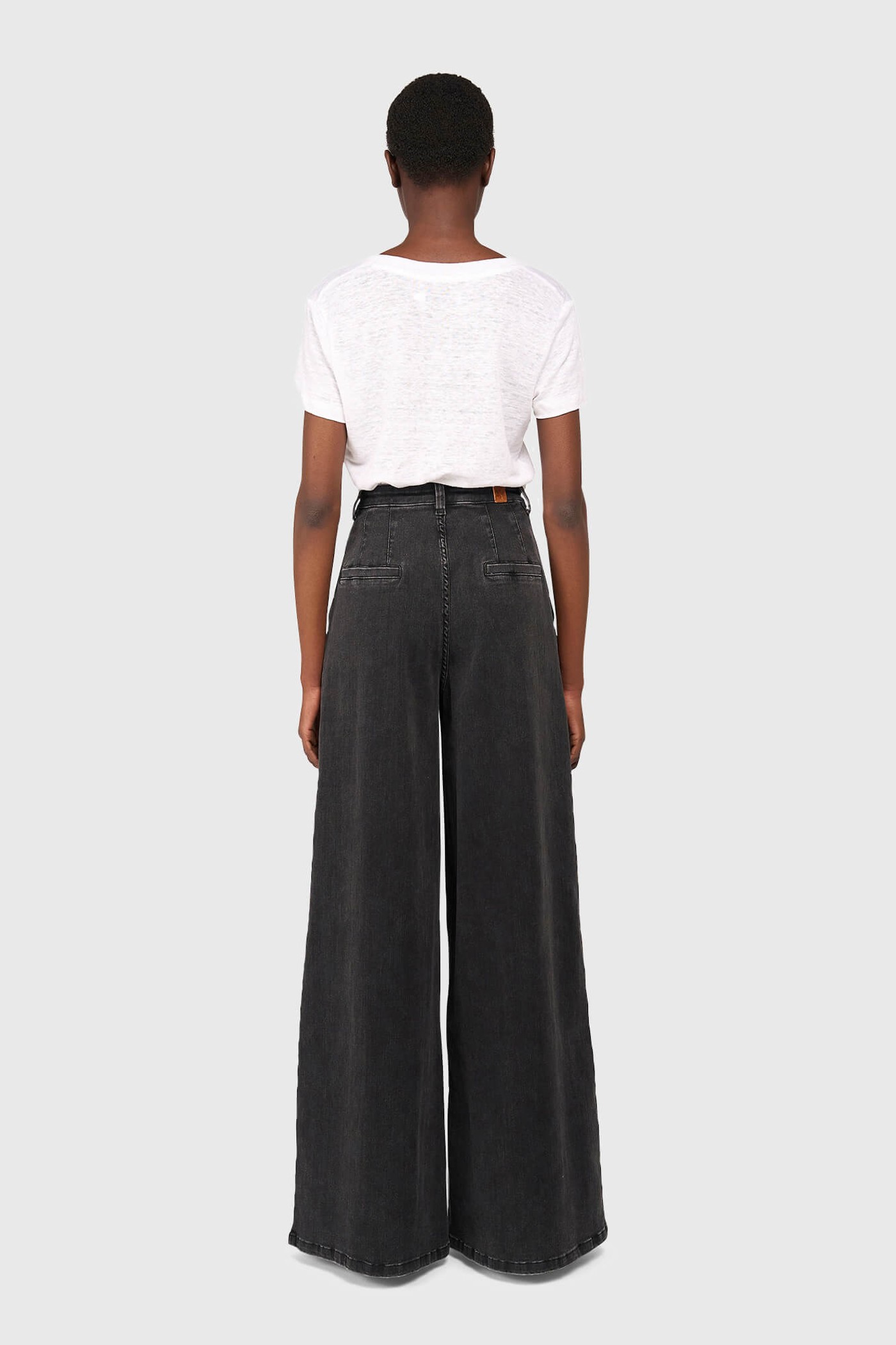 Jeans Wijde Pijp Dames Dollar Zwart 410