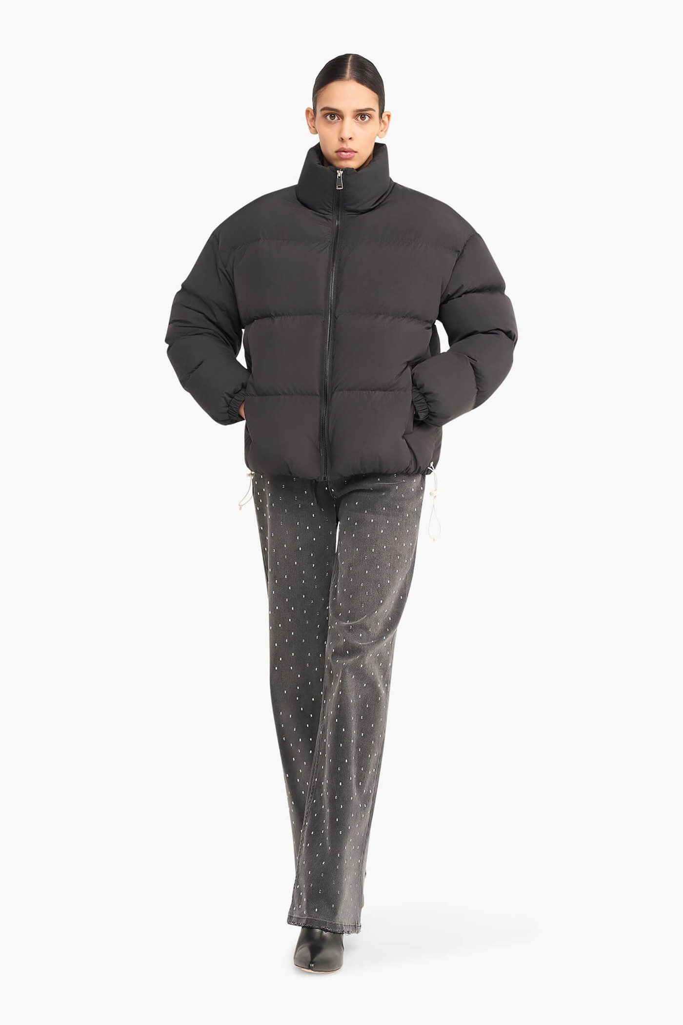 PUFFER JAS DAMES JAX ZWART