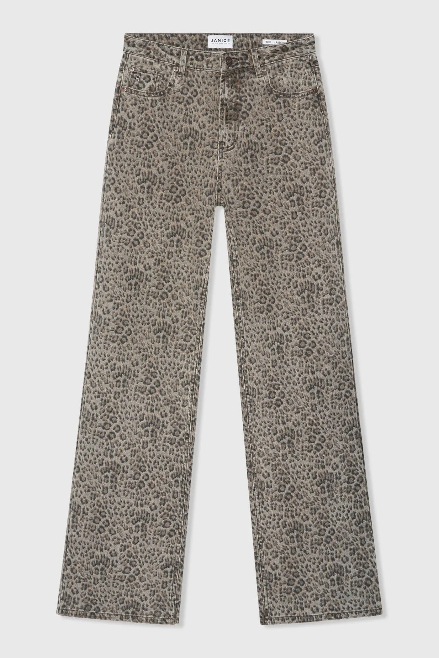 Panterprint Jeans Dames Rechte Pijp High Rise Jason