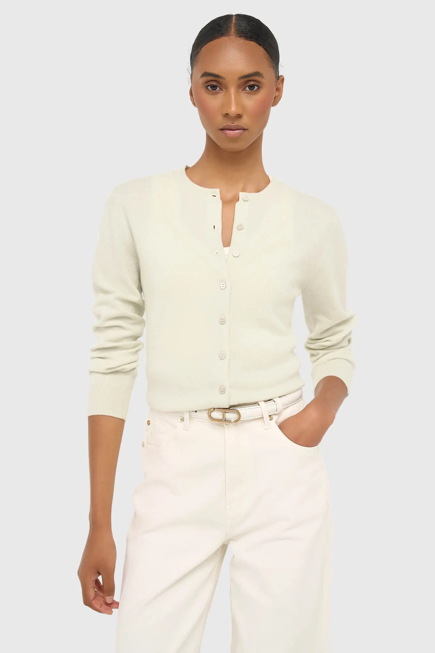 Cashmere Dames Vest Groen Lucas