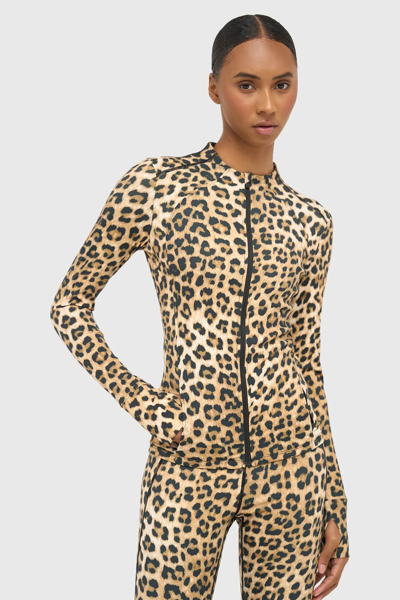 Sport Vest Jasje Dames Panterprint Texas