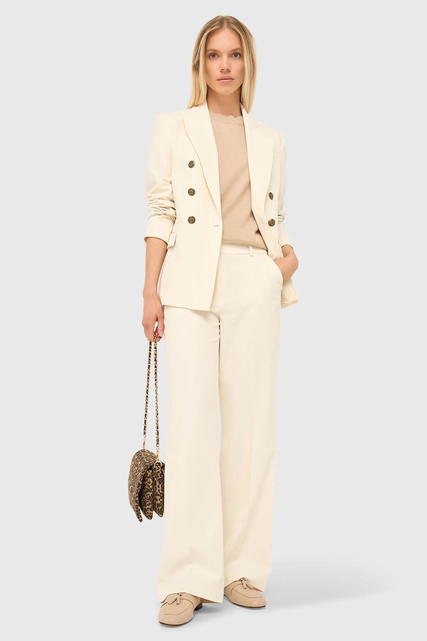 Instappers Loafers Dames Burt Mule Beige