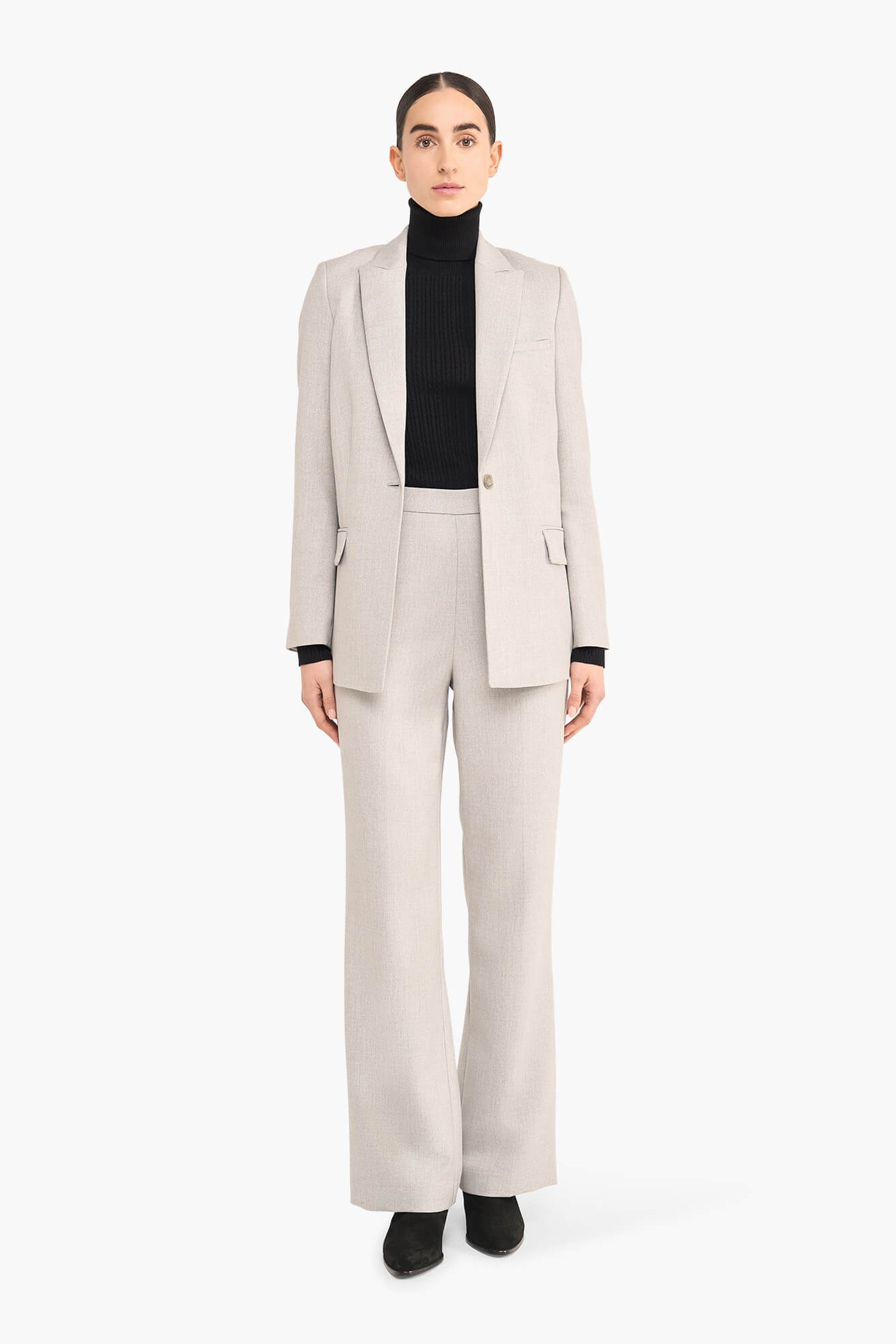 BLAZER DAMES RECHT LUREX NASH GRIJS