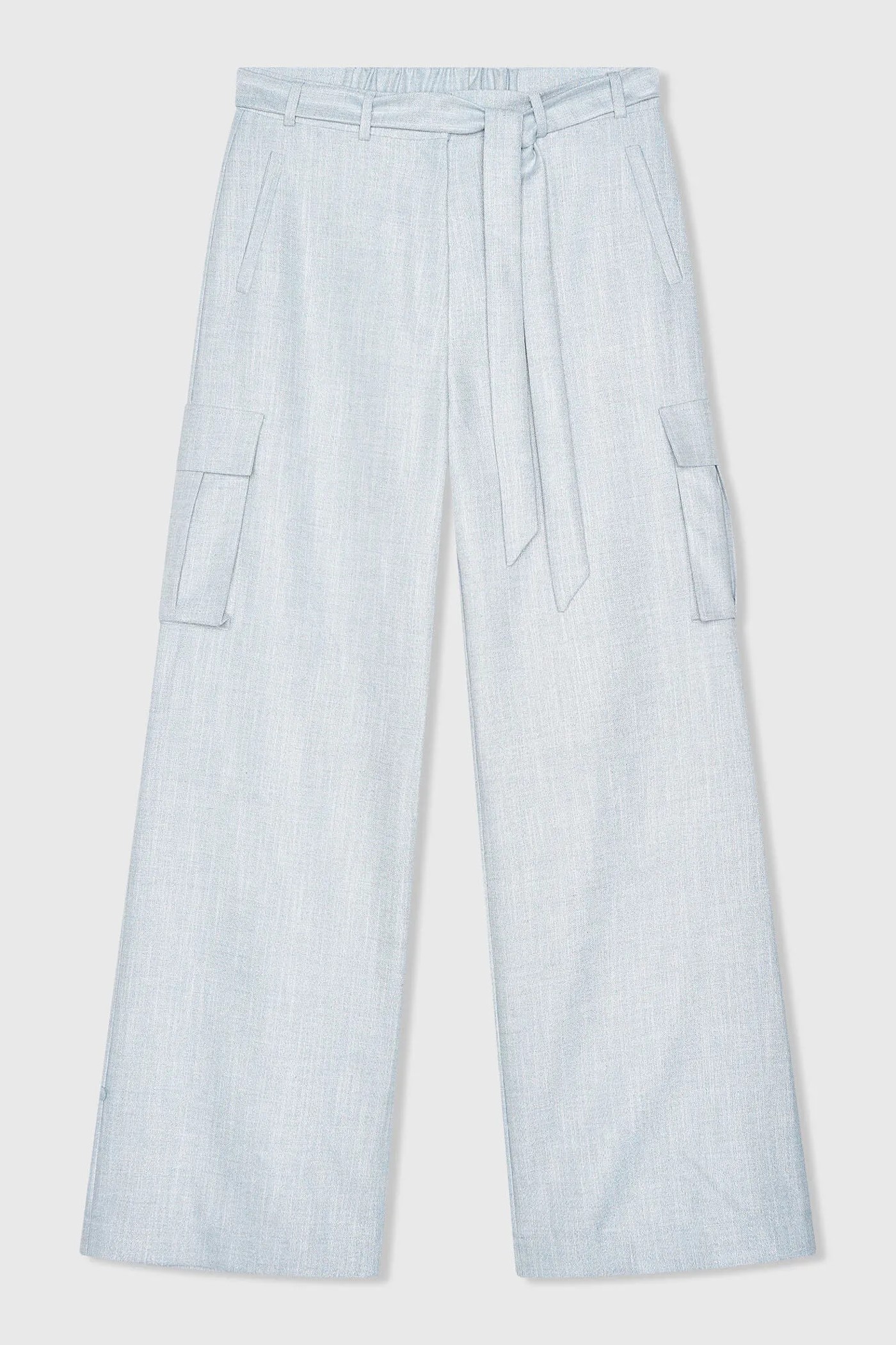 Broek Dames Wijde Pijp Cargo Pants King Blauw