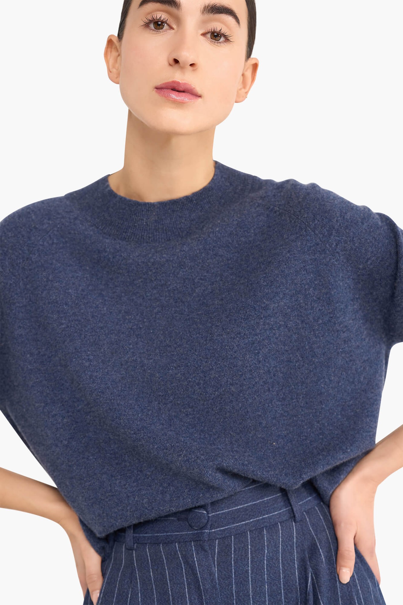 Cashmere Trui Dames Harvey Blauw