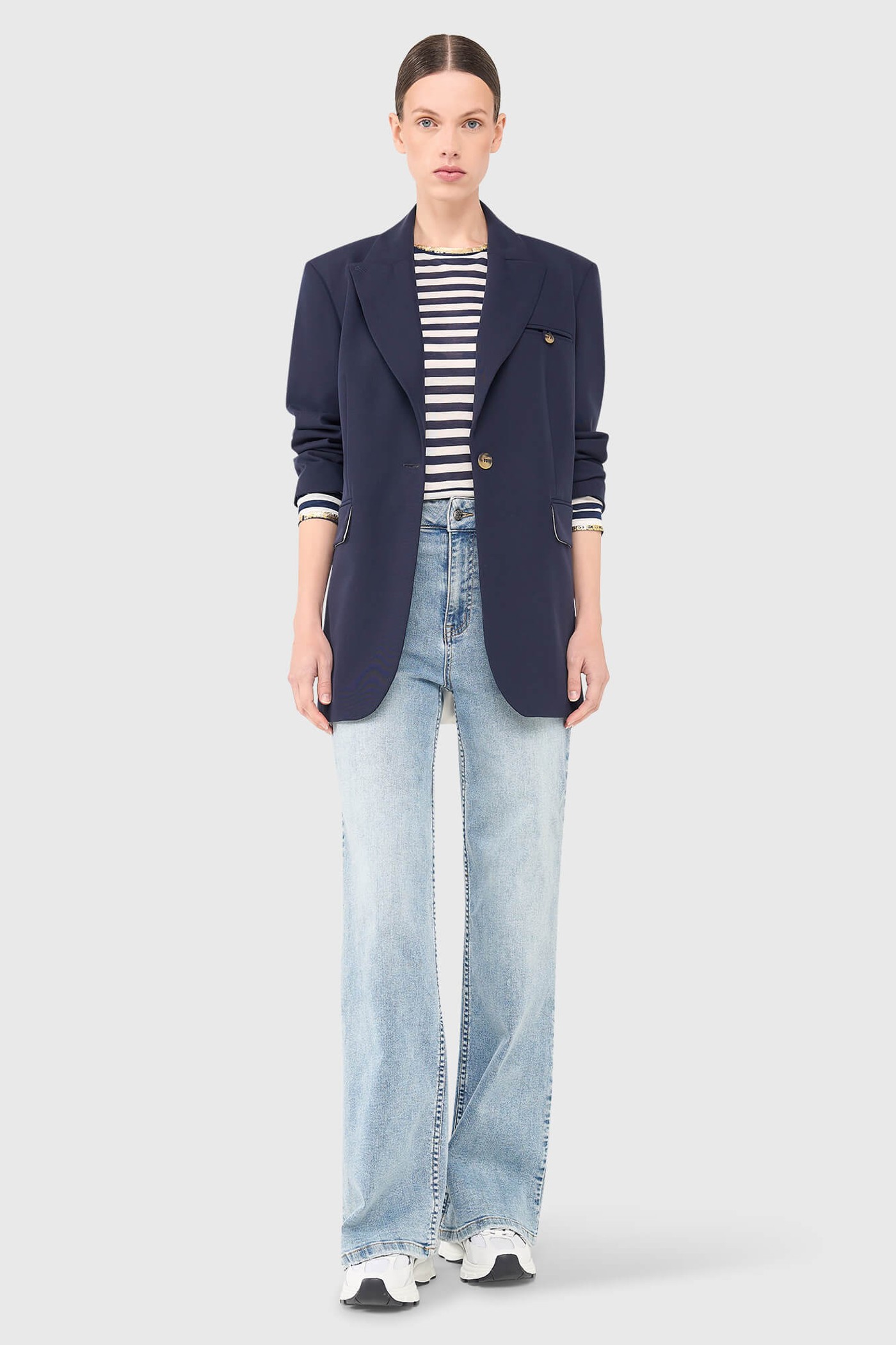 HANK BLAZER DONKER BLAUW