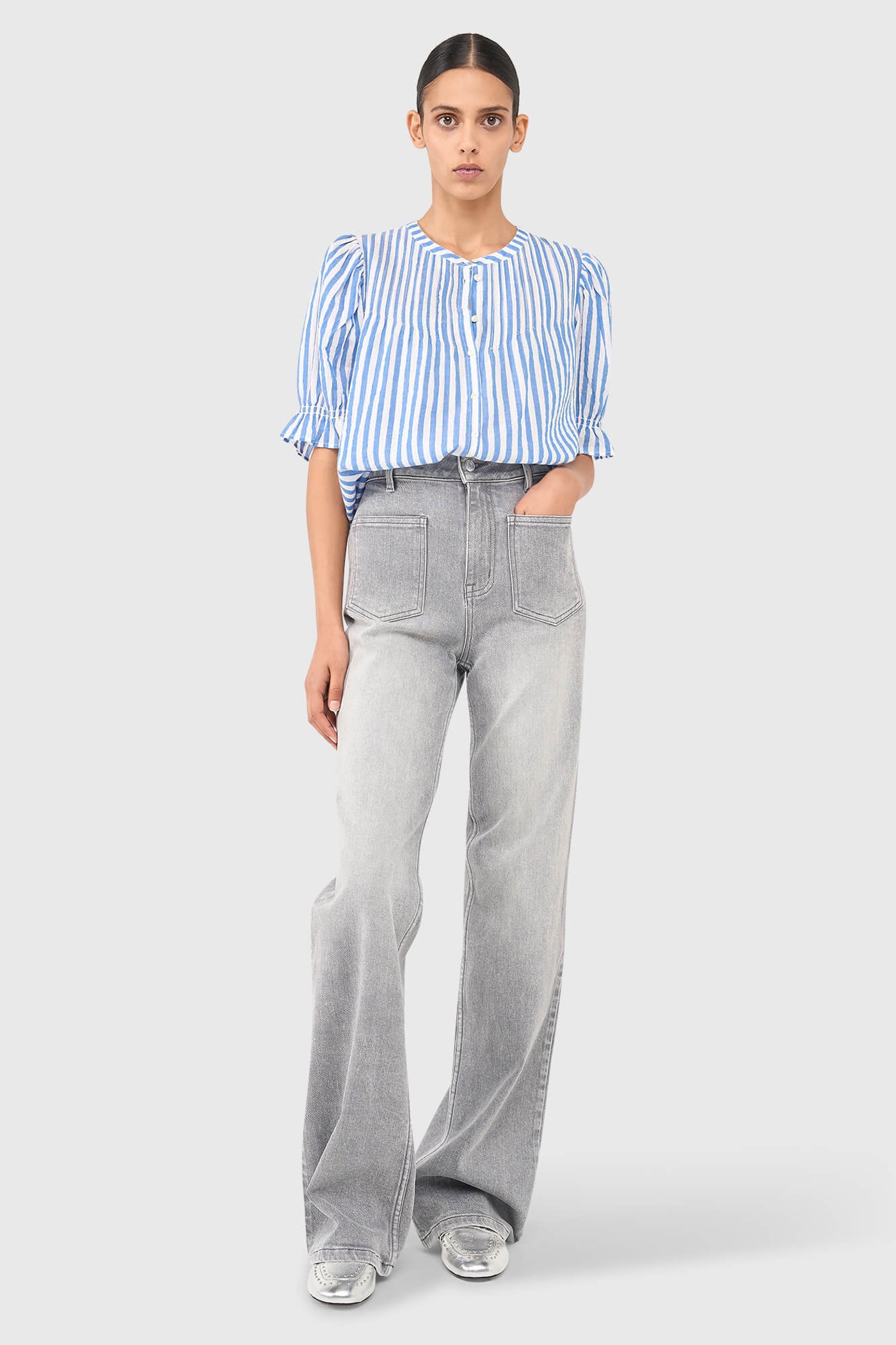 KAI BLOUSE GESTREEPT