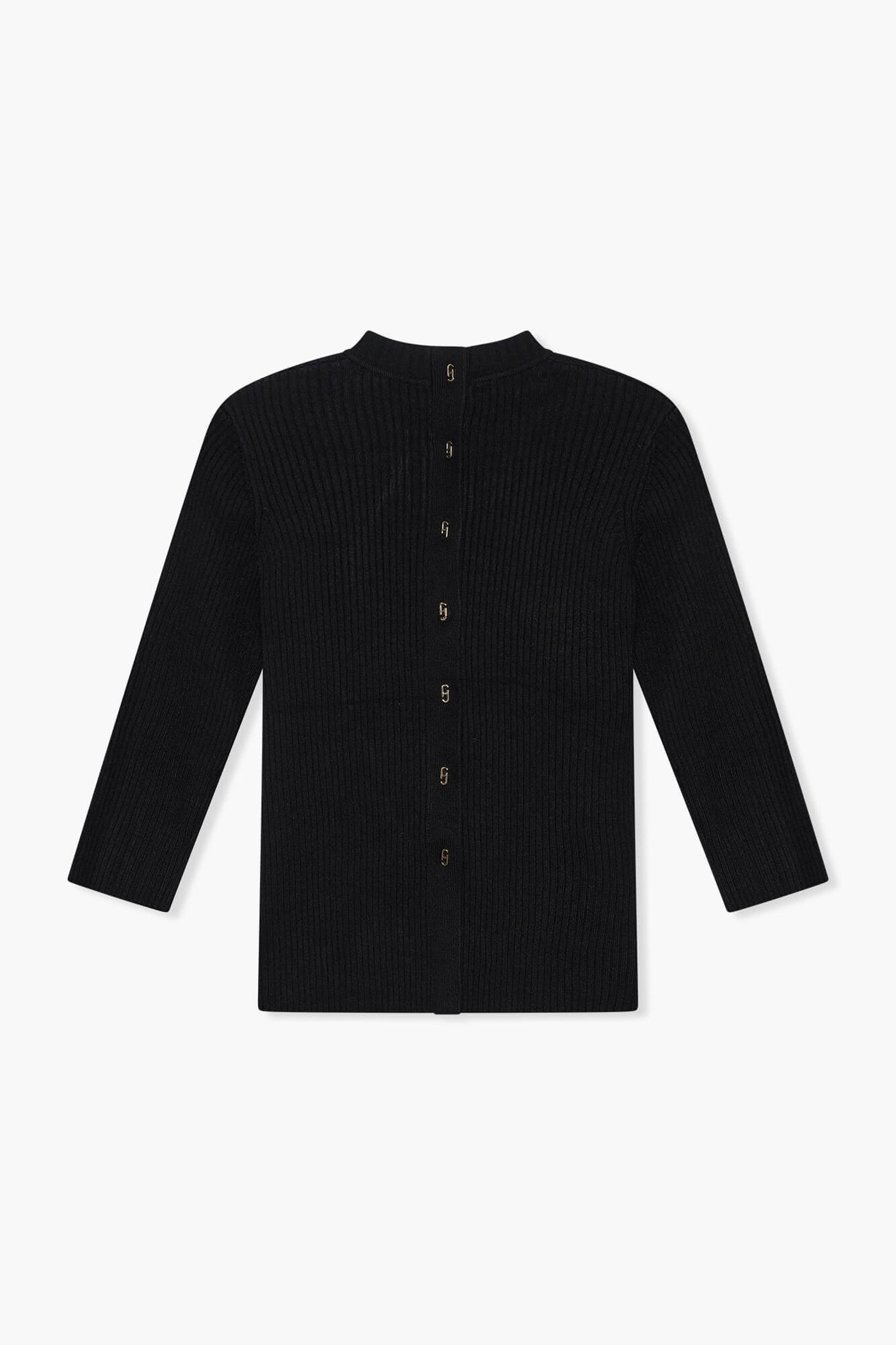 Top Gebreid Viscose Logo Drukker Rug Alec Zwart