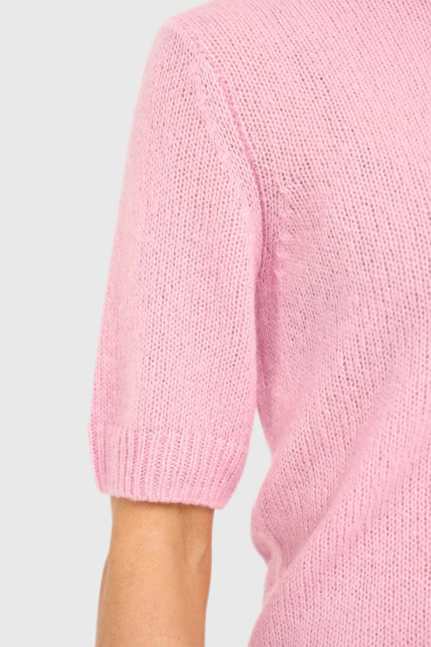 Cashmere Dames Truitje Korte Mouw Roze Eloi