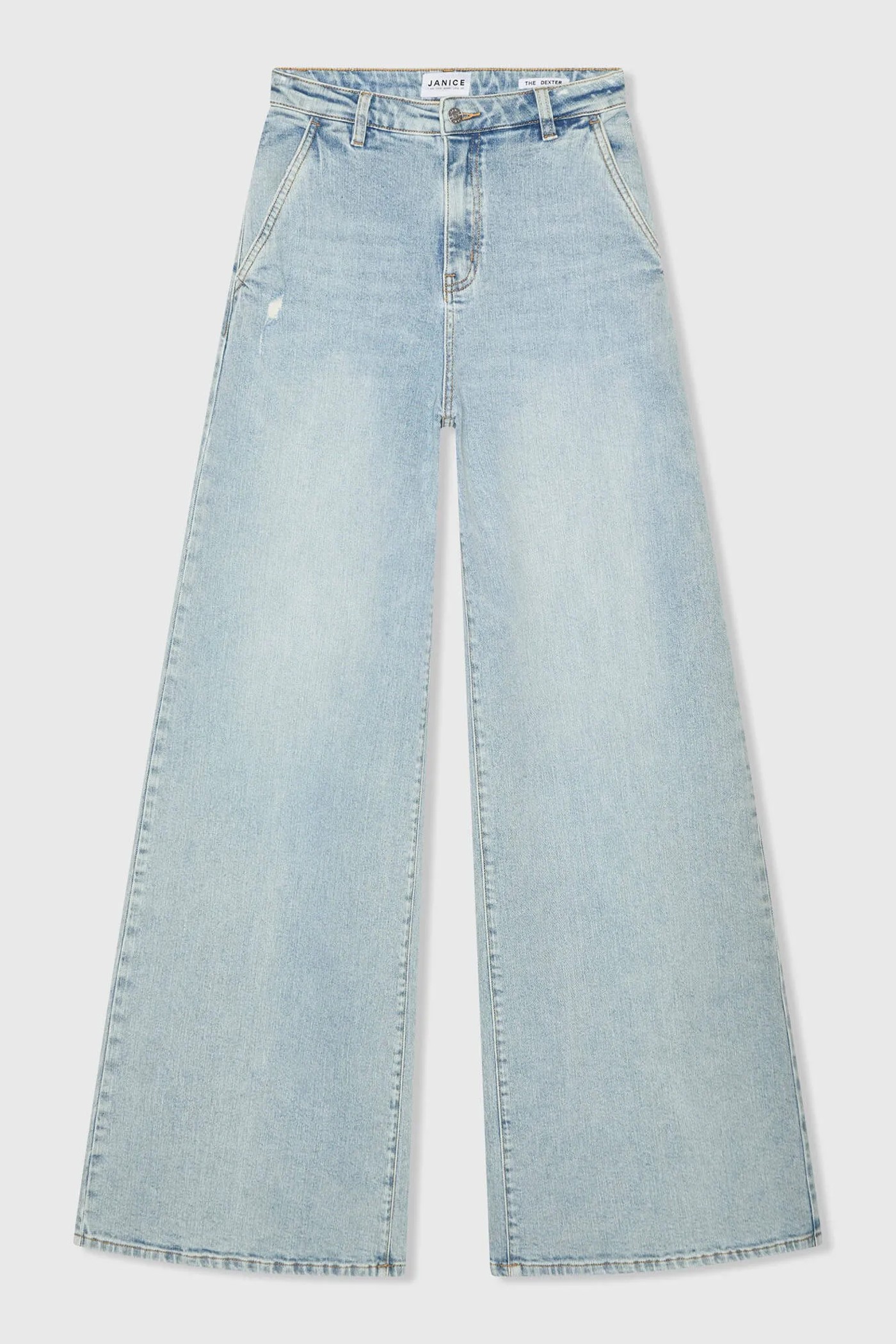 Jeans Dames Wijde Pijp High Rise Stretch Dexter Blauw 565