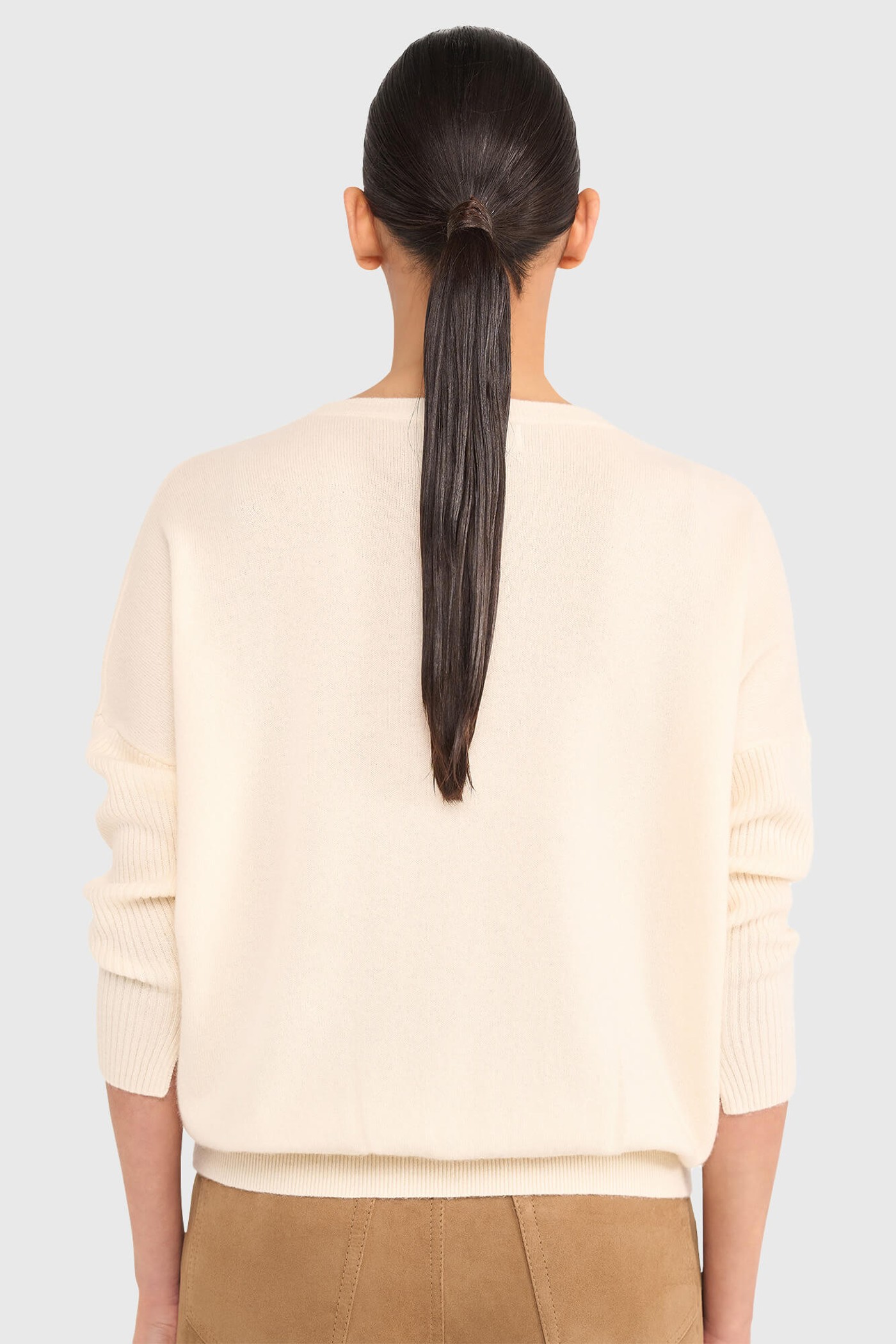 Cashmere Trui Dames Dash Off White