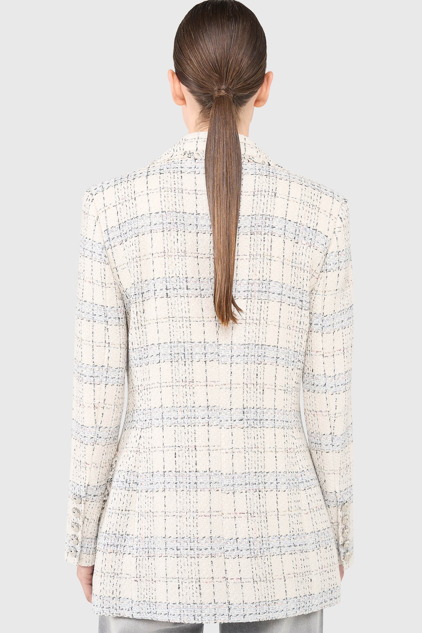 Martin Blazer Off White Metallic