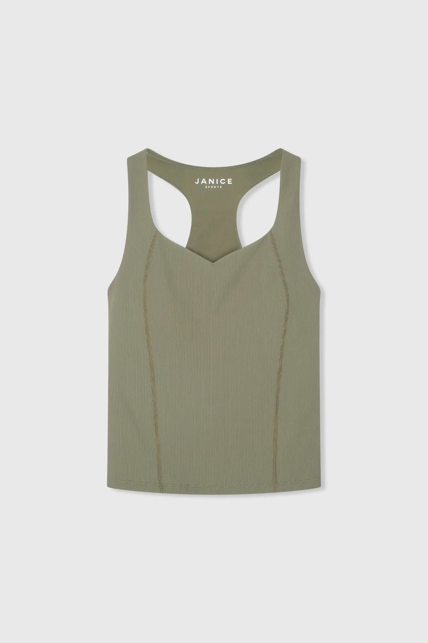 Top Dames Sport Bh Yoga Ryle Groen Rib
