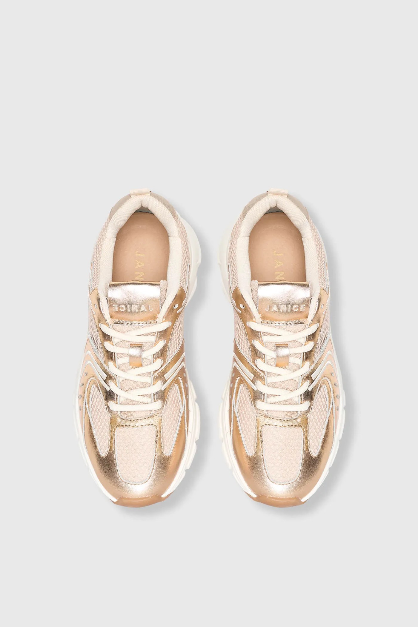 Runner Sneakers Dames Bolt Goud 777