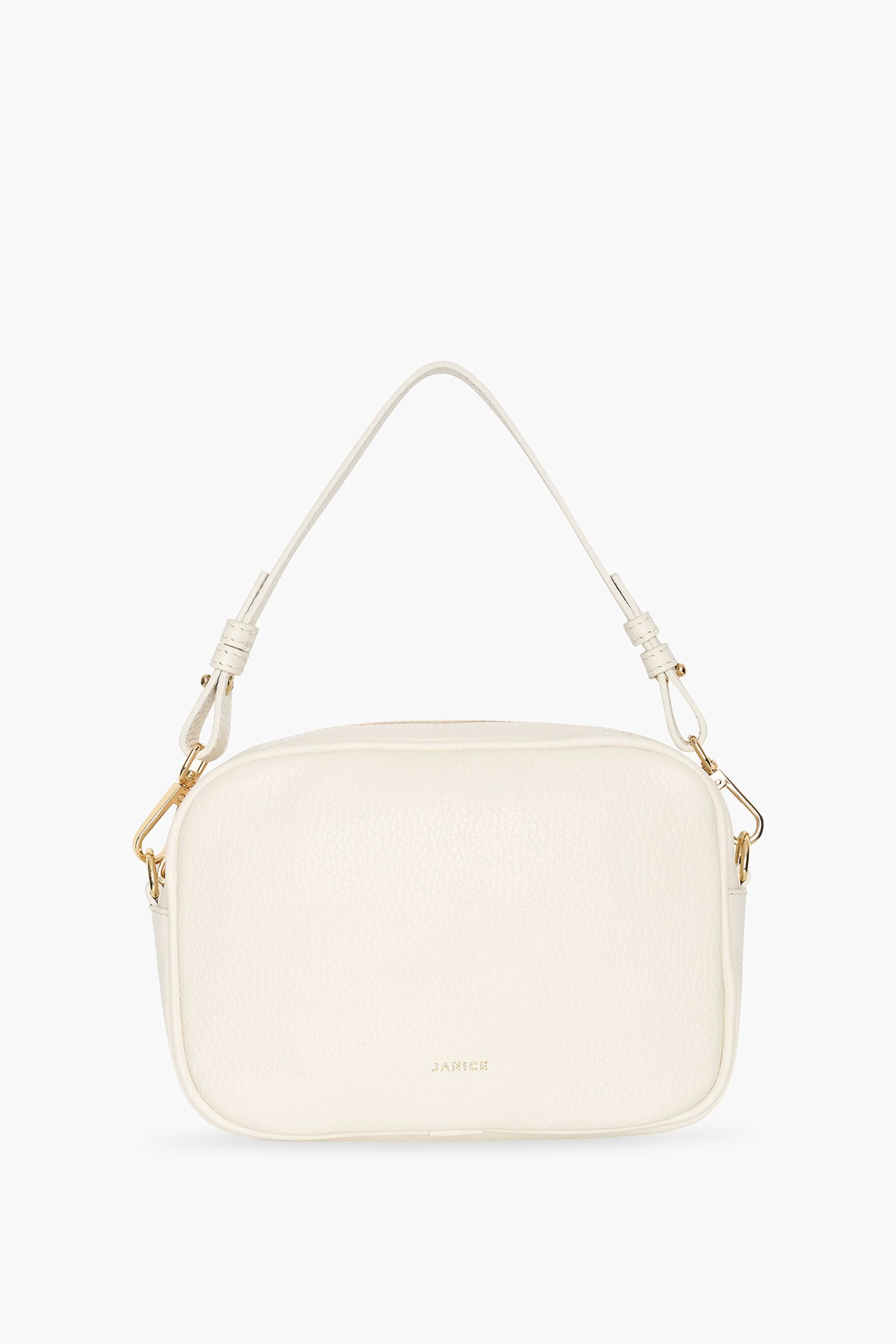 Leren Crossbody Dames Bruce Off-white