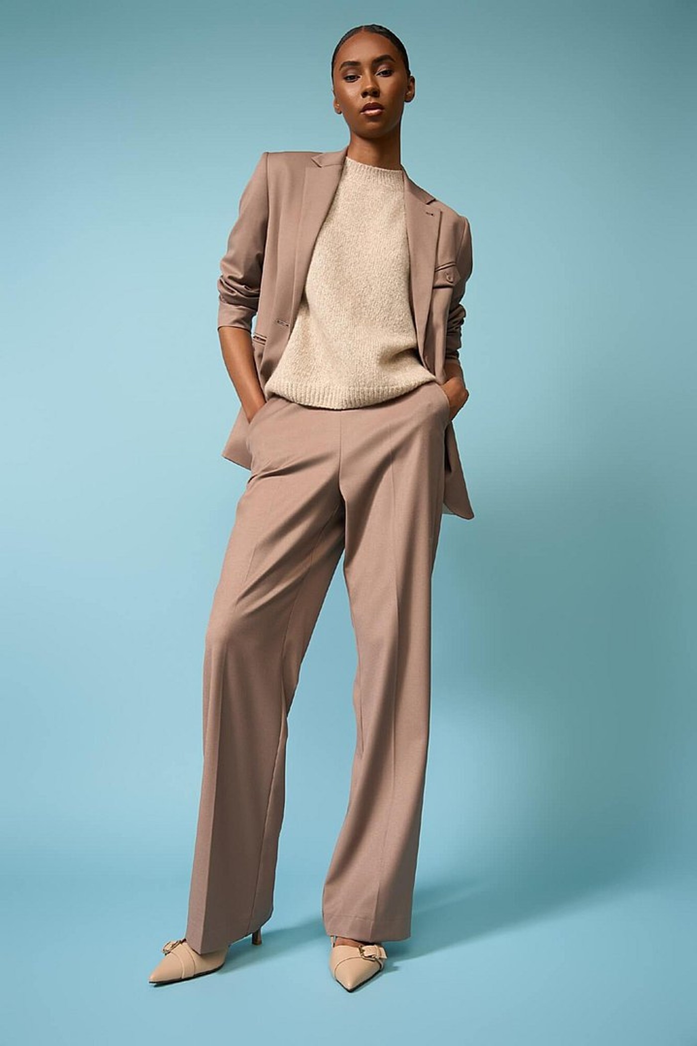 Blazer Dames Getailleerd Bruin Jeremy