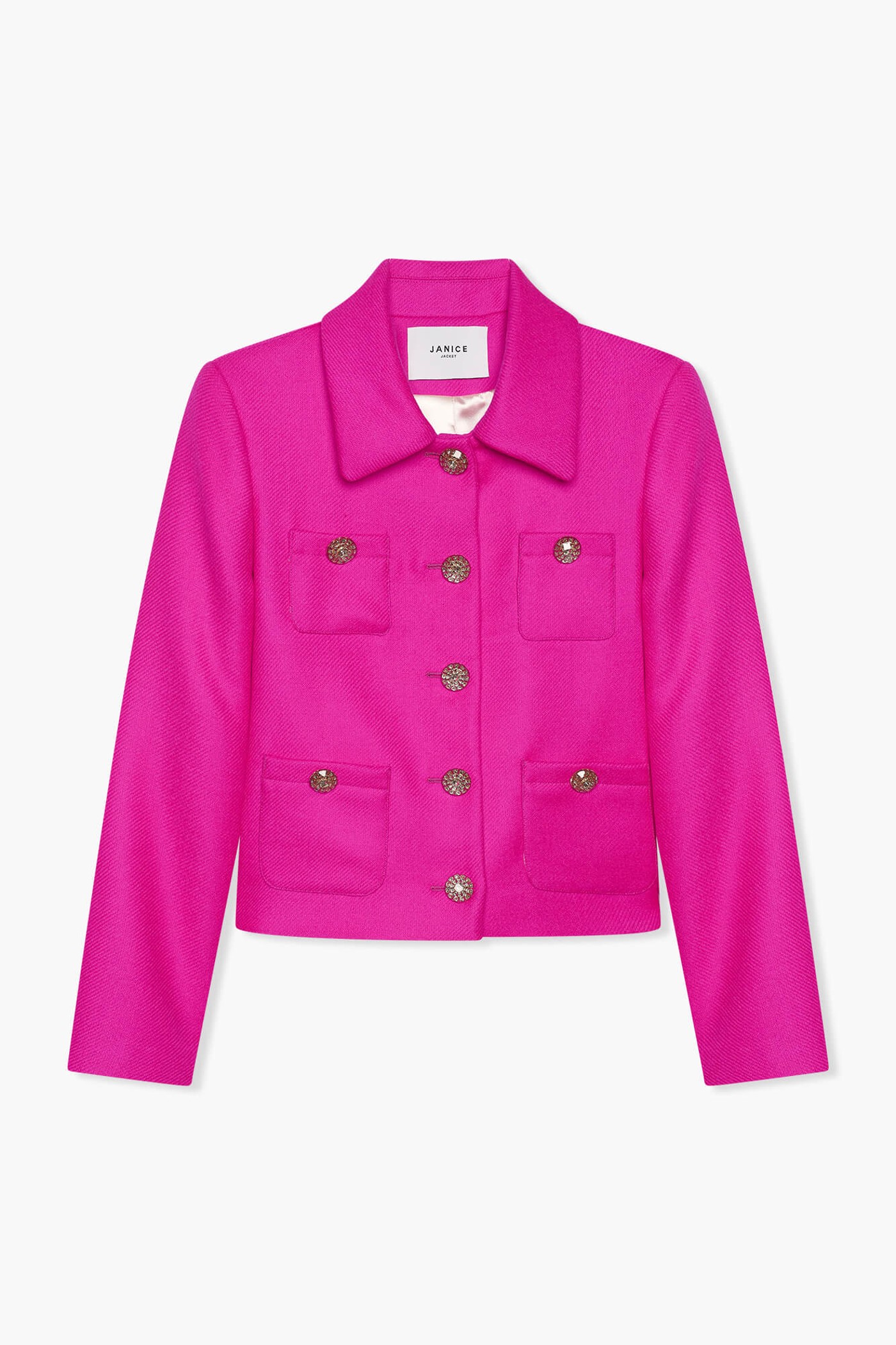 Blazer Jack Dames Kort Wol Tatum Roze