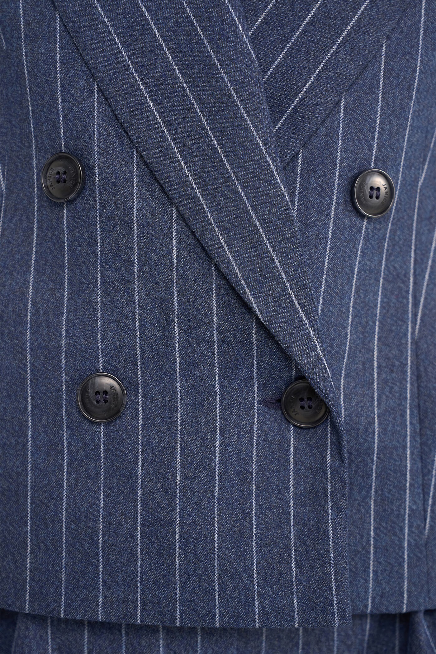 Blazer Dames Kort Stan Blauw Streep