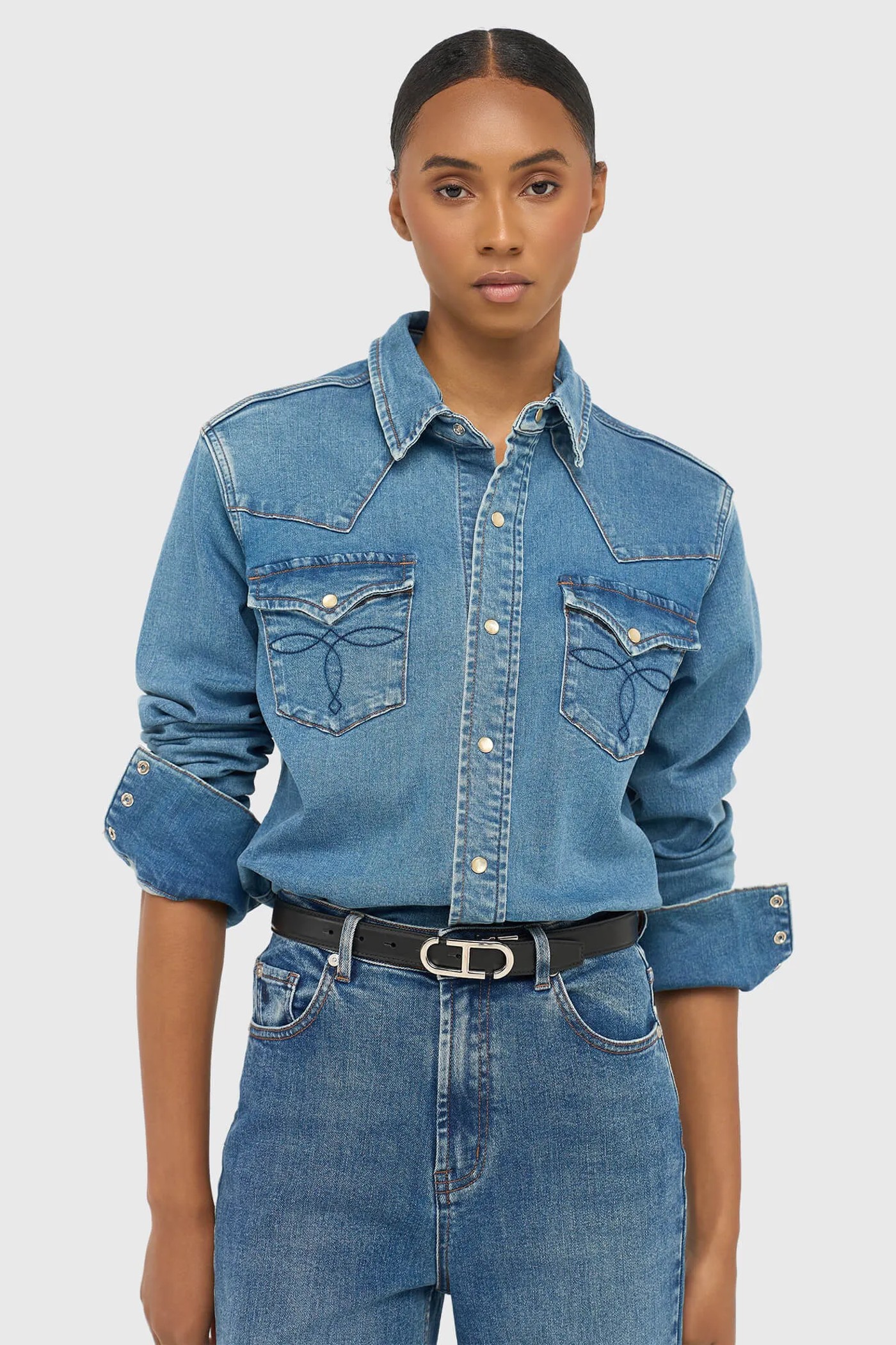 Denim Blouse Dames Stretch Levi 379