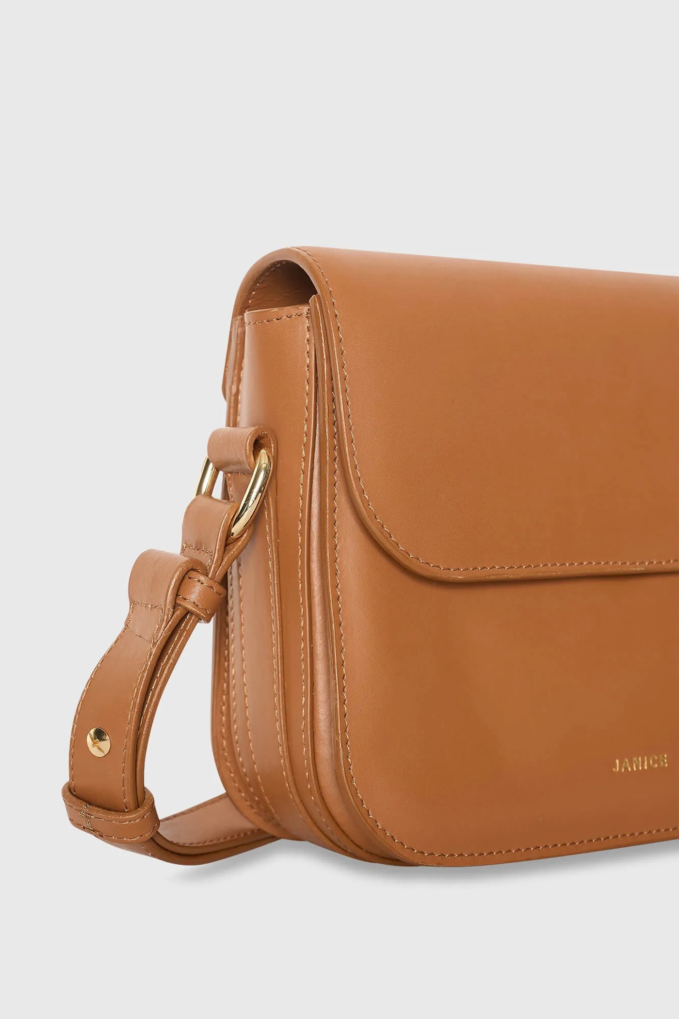 Leren Dames Tas Elias Camel