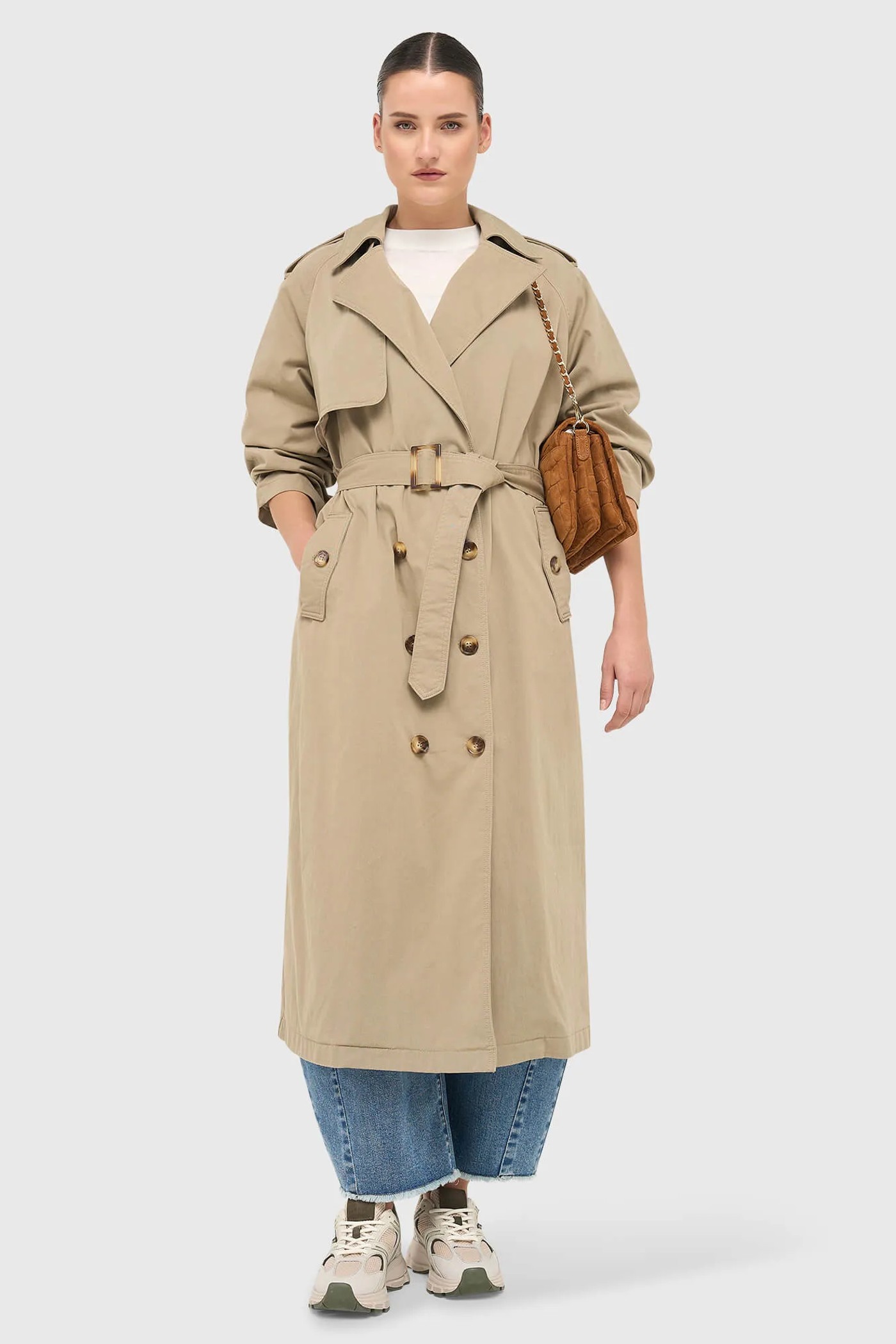 Trenchcoat Dames Oversized Cedric Groen