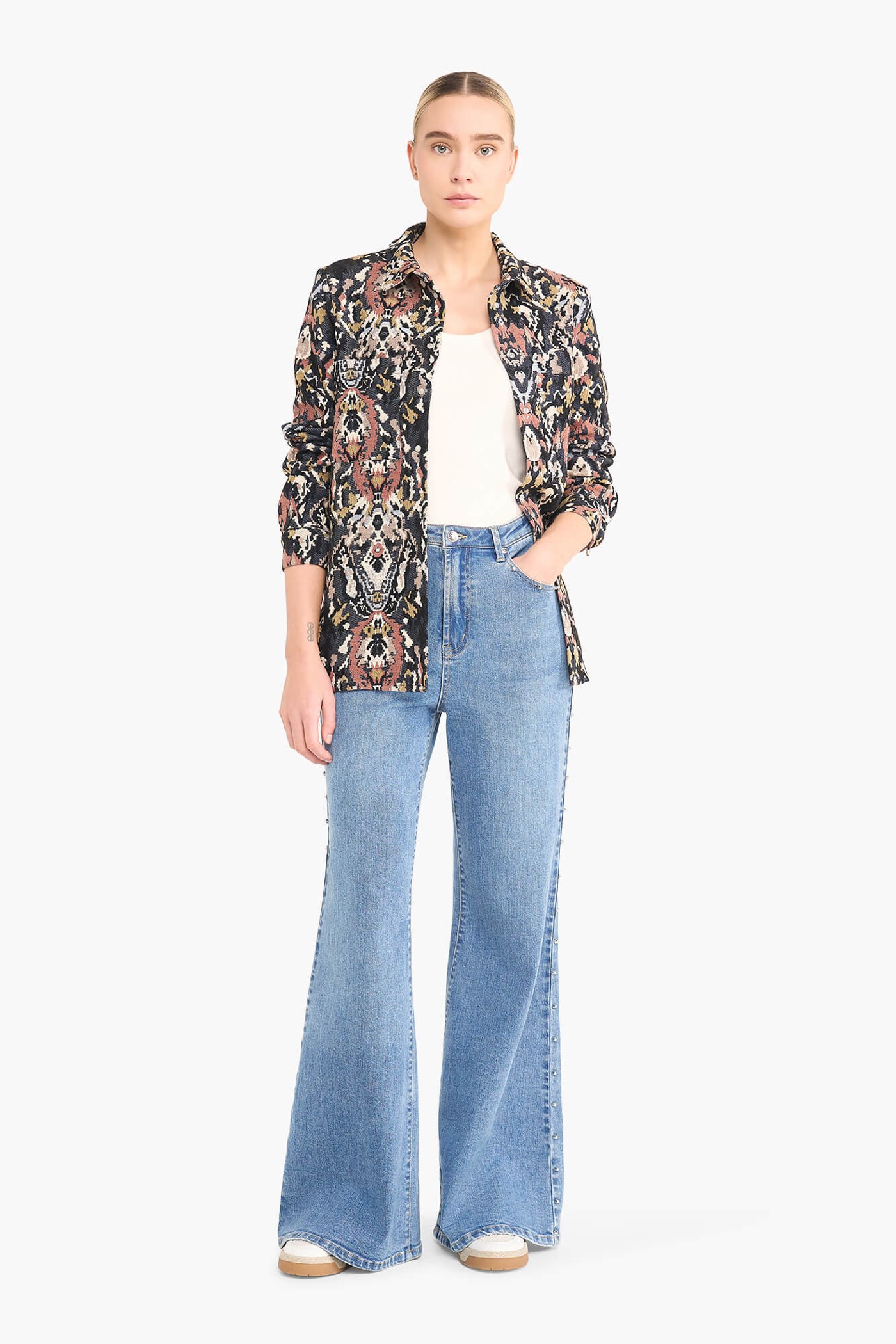 Blouse Dames Jacquard Shane Roze