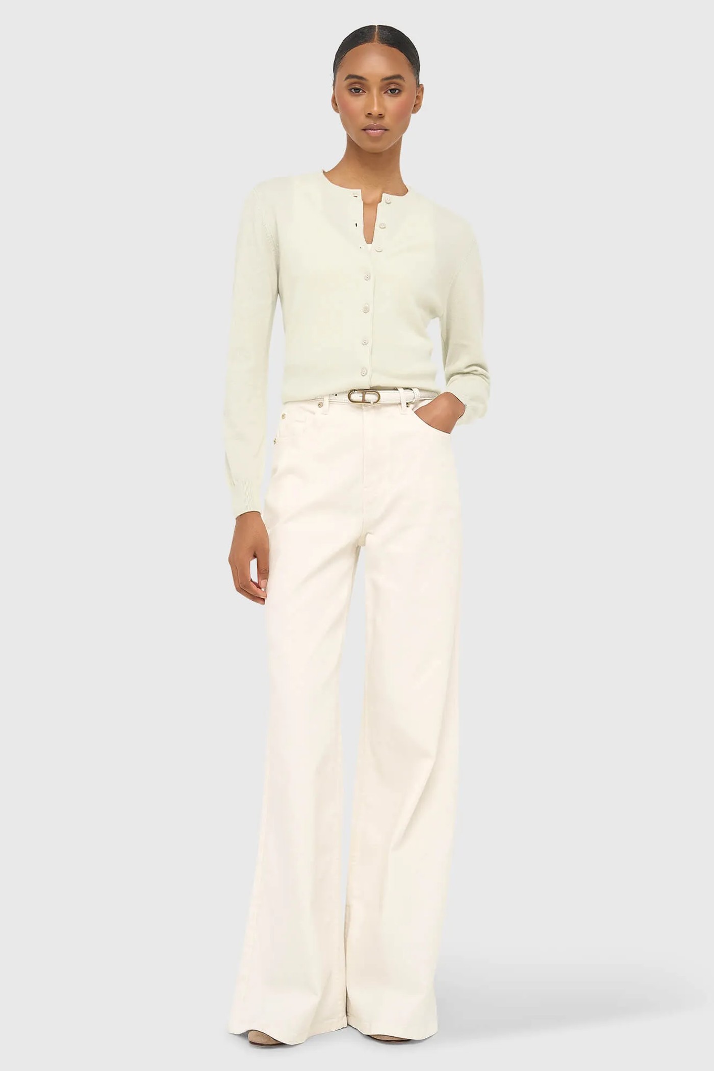 Cashmere Dames Vest Groen Lucas