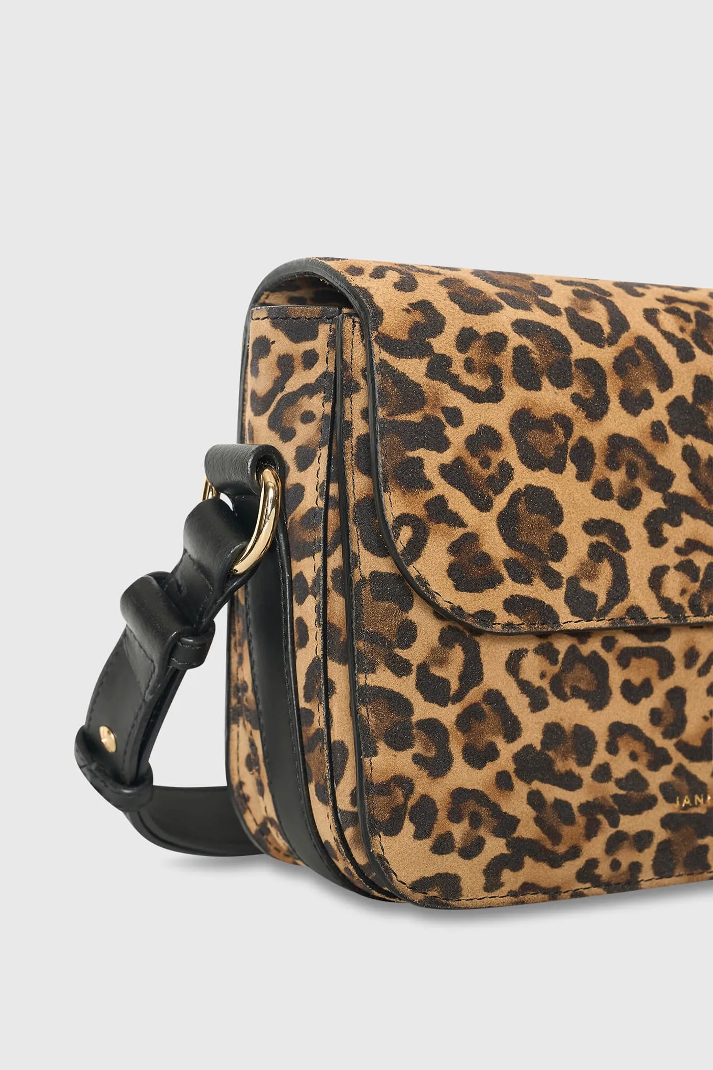 Leren Dames Tas Elias Panterprint Suede