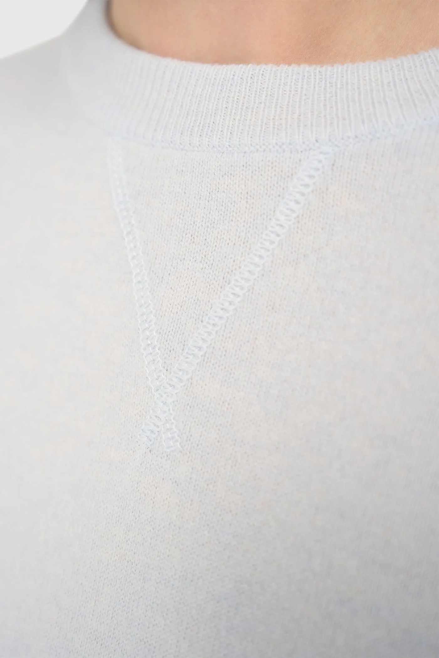 Cashmere Dames Trui Sweater Lewis Licht Blauw