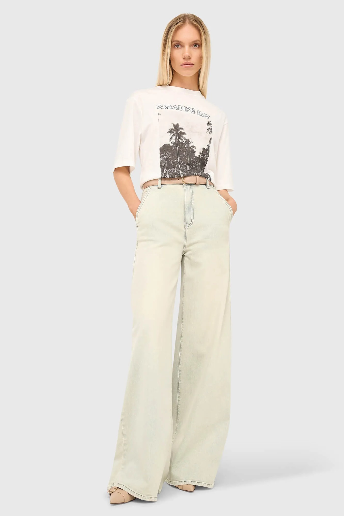 Jeans Dames Wijde Pijp High Rise Stretch Dexter Blauw 004