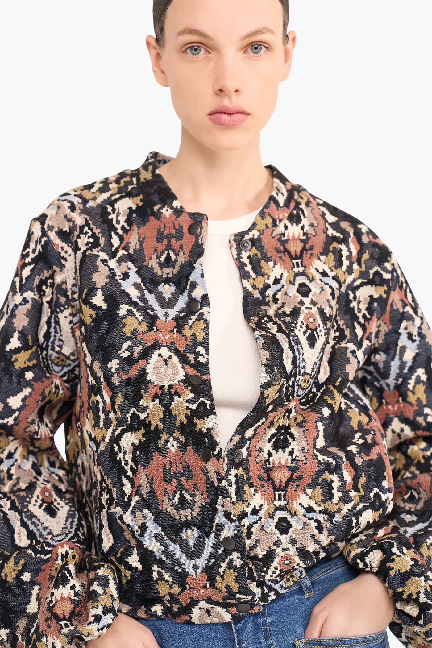 Jas Dames Jacquard Bing Pink