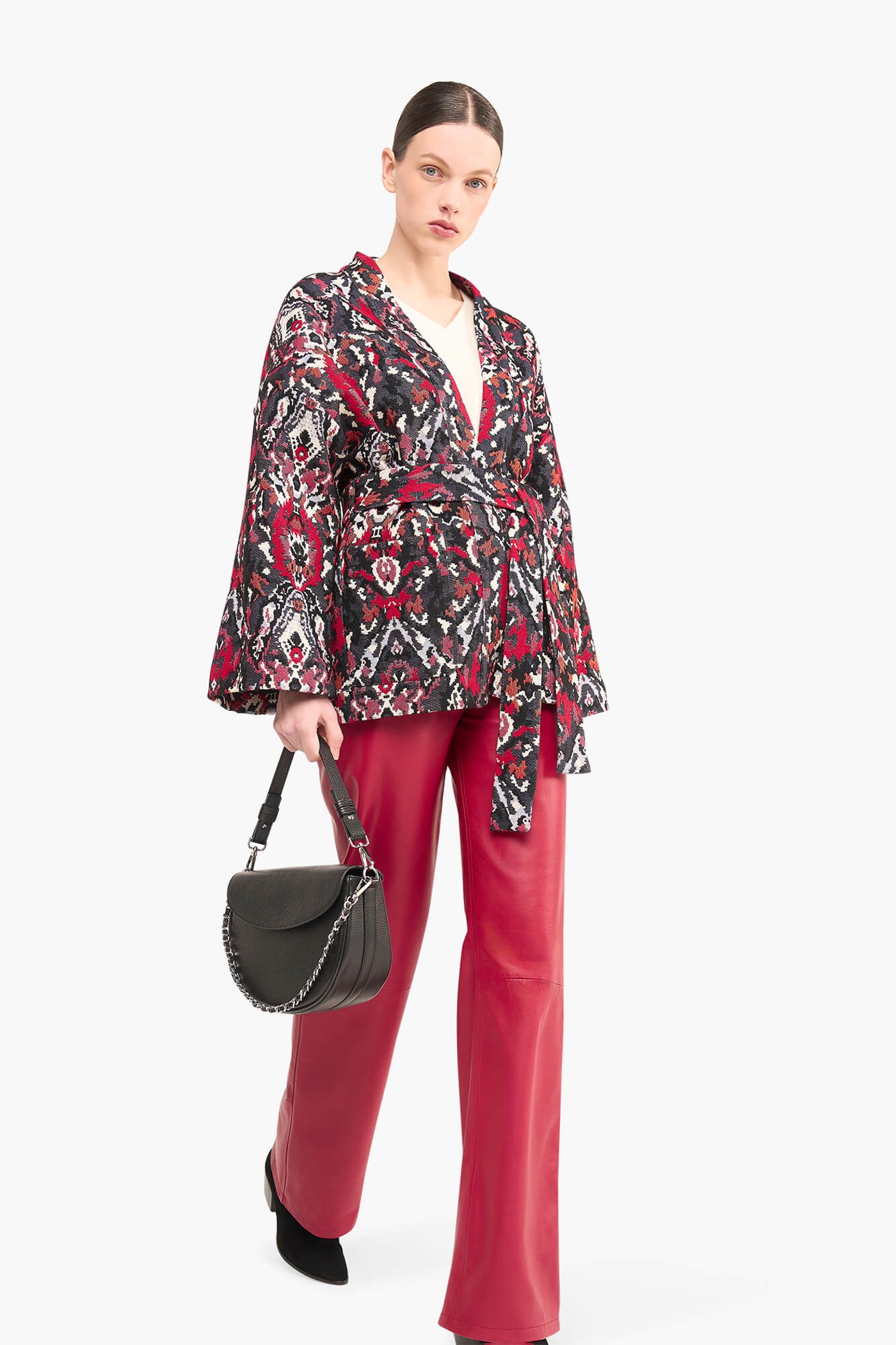 Kimono Dames Jacquard Preston Aztec