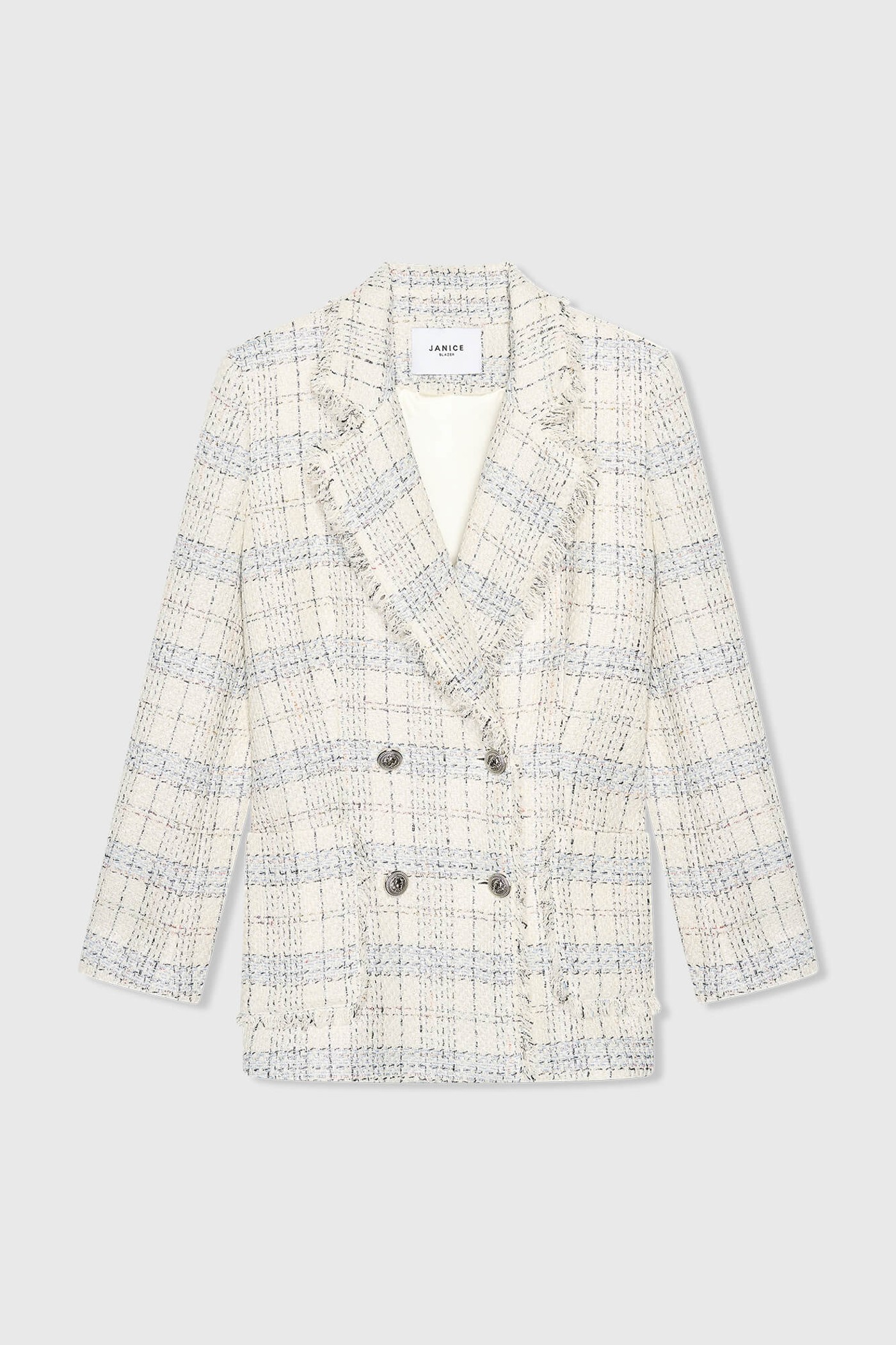 Martin Blazer Off White Metallic