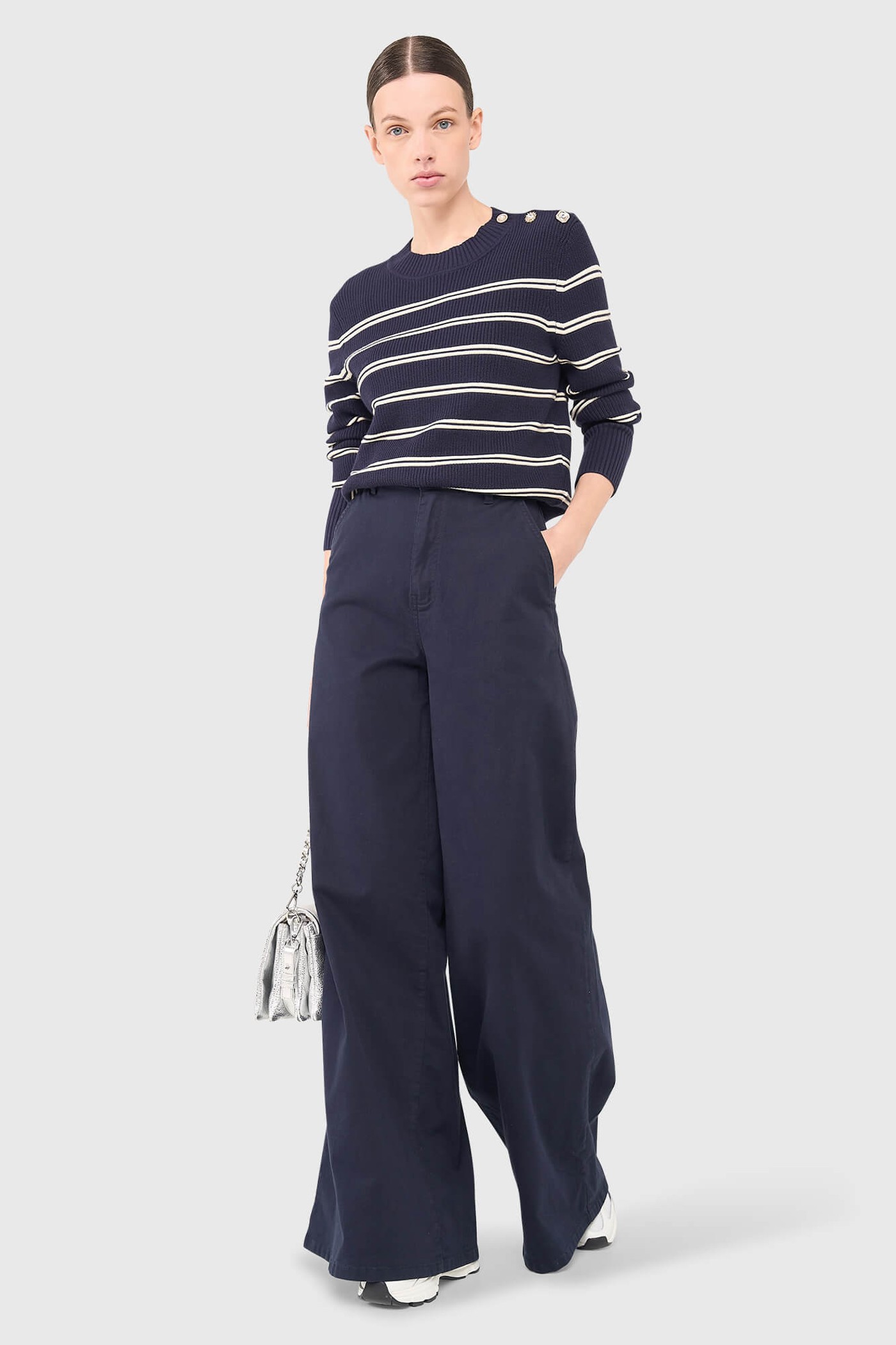 Donovan Trui Blauw Wit