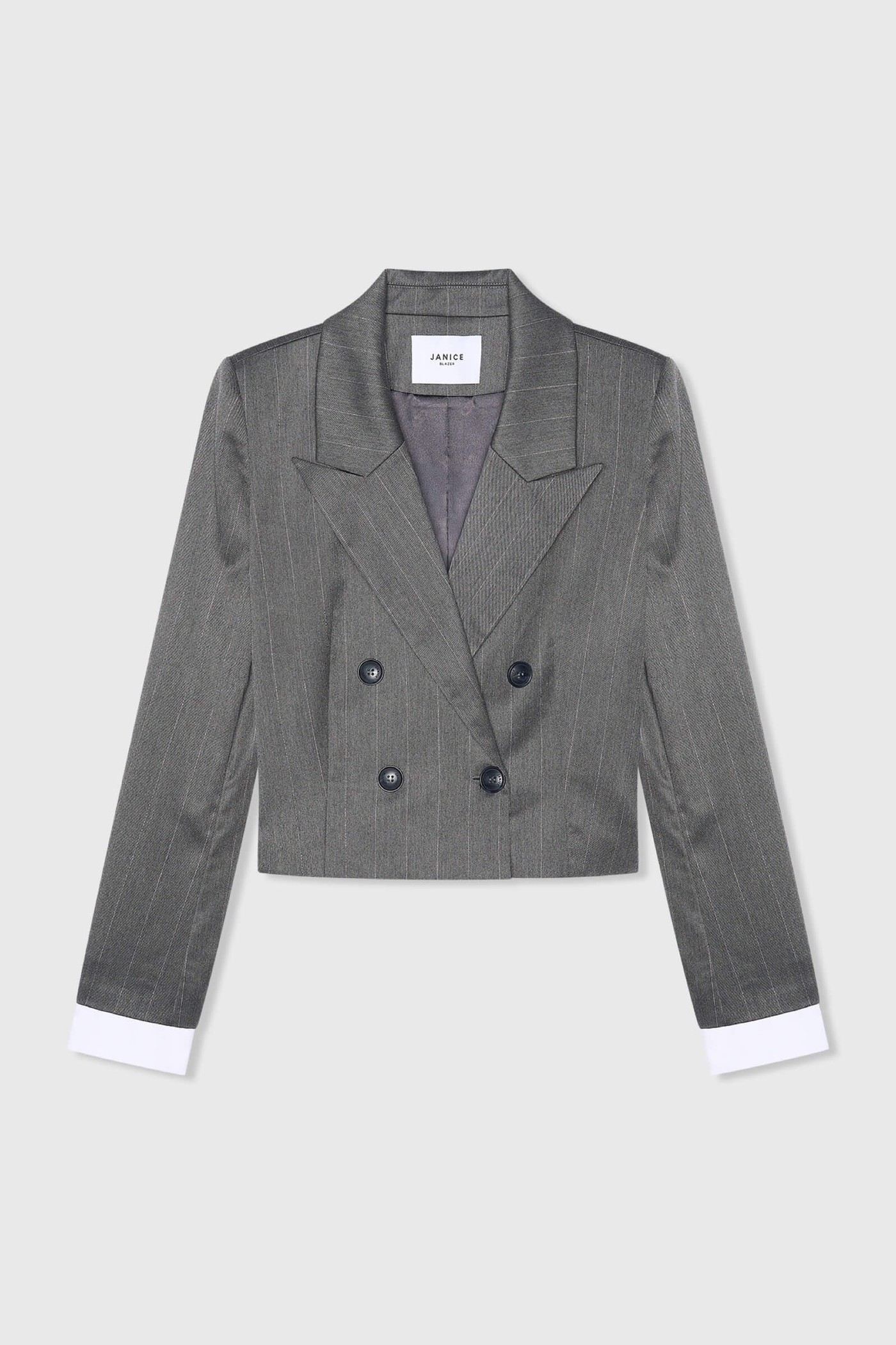 Stan Grijs Streep Lurex