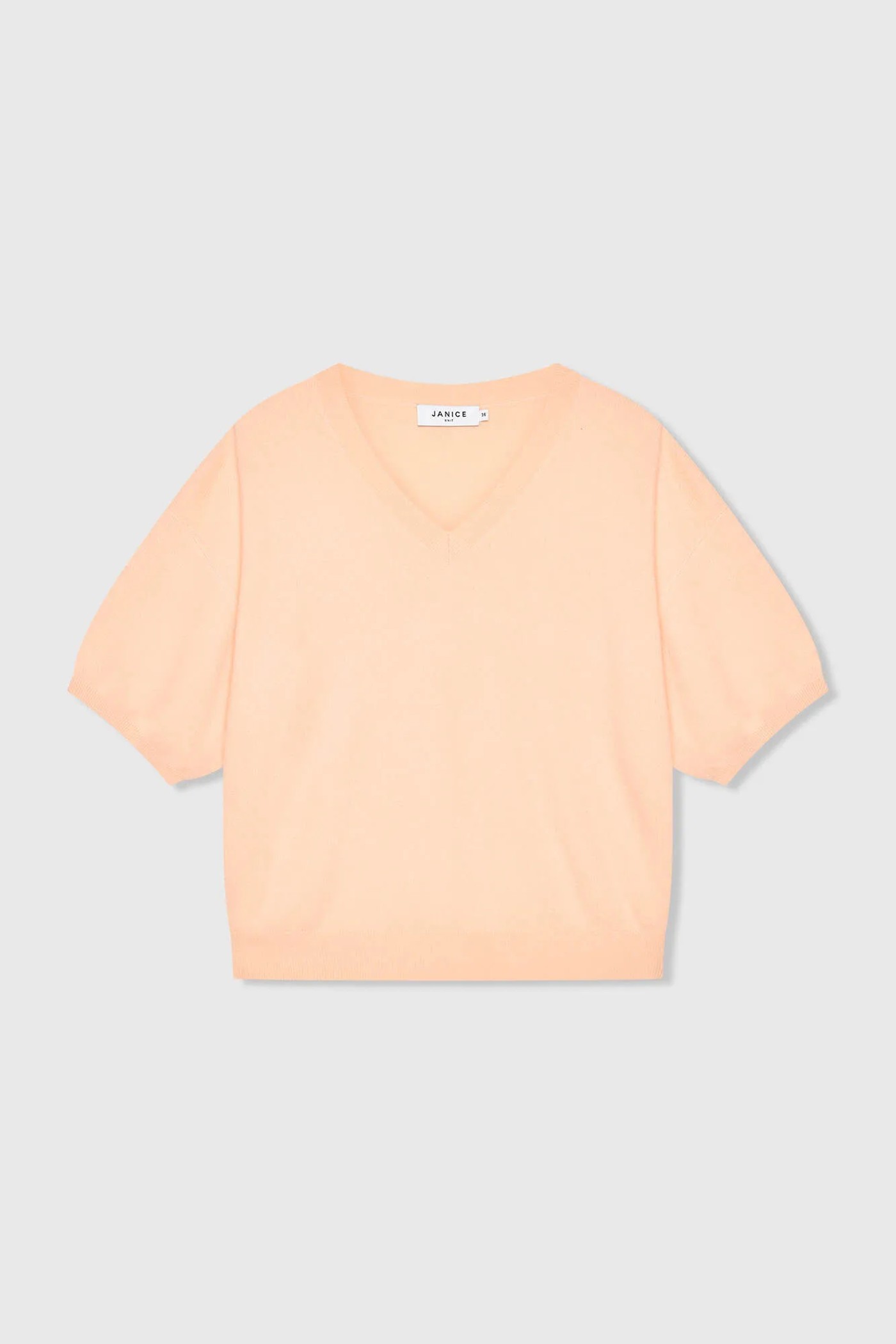 Cashmere Dames Trui V Hals Romeo Peach