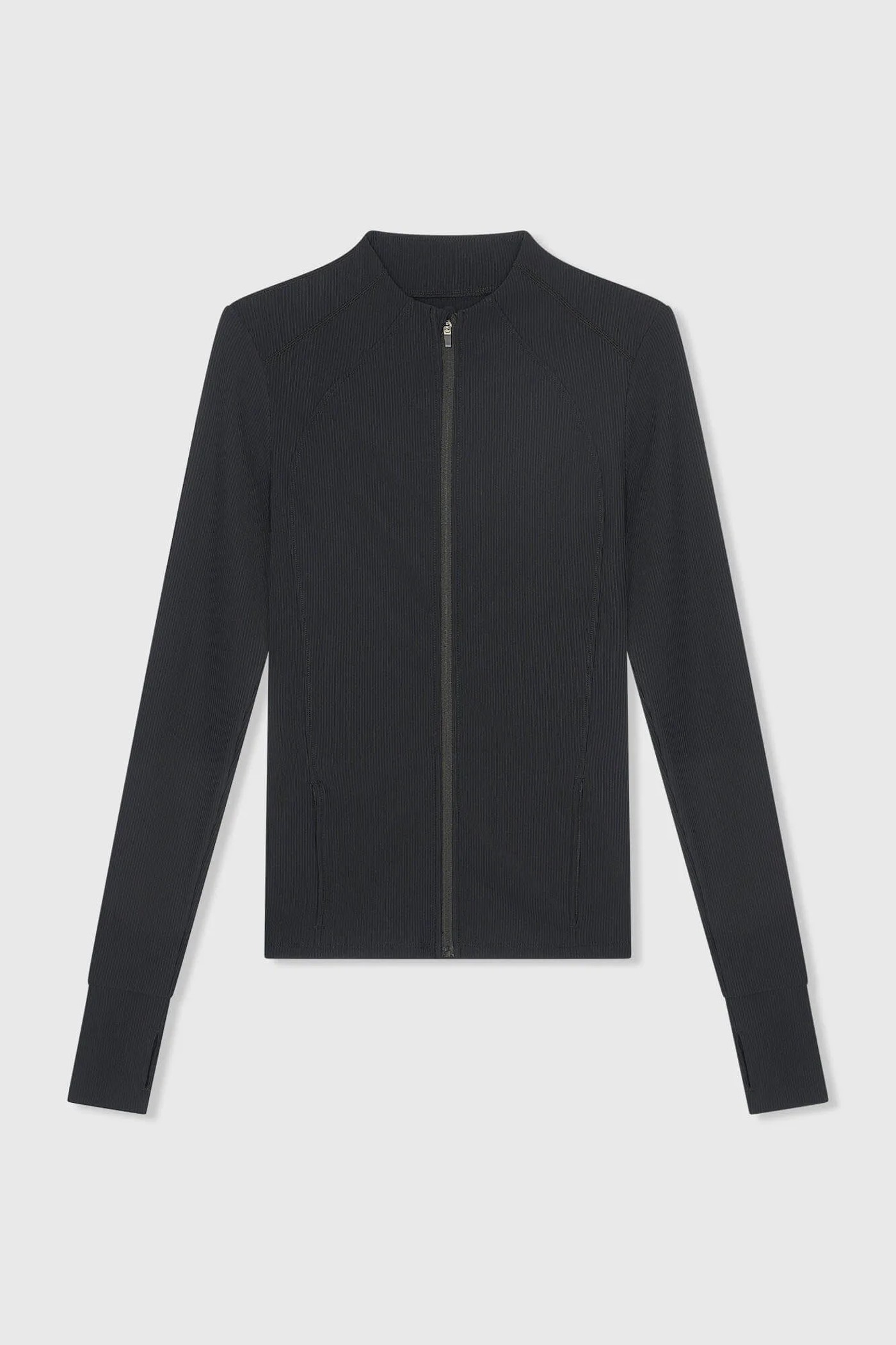 Sport Vest Jasje Dames Zwart Rib Texas