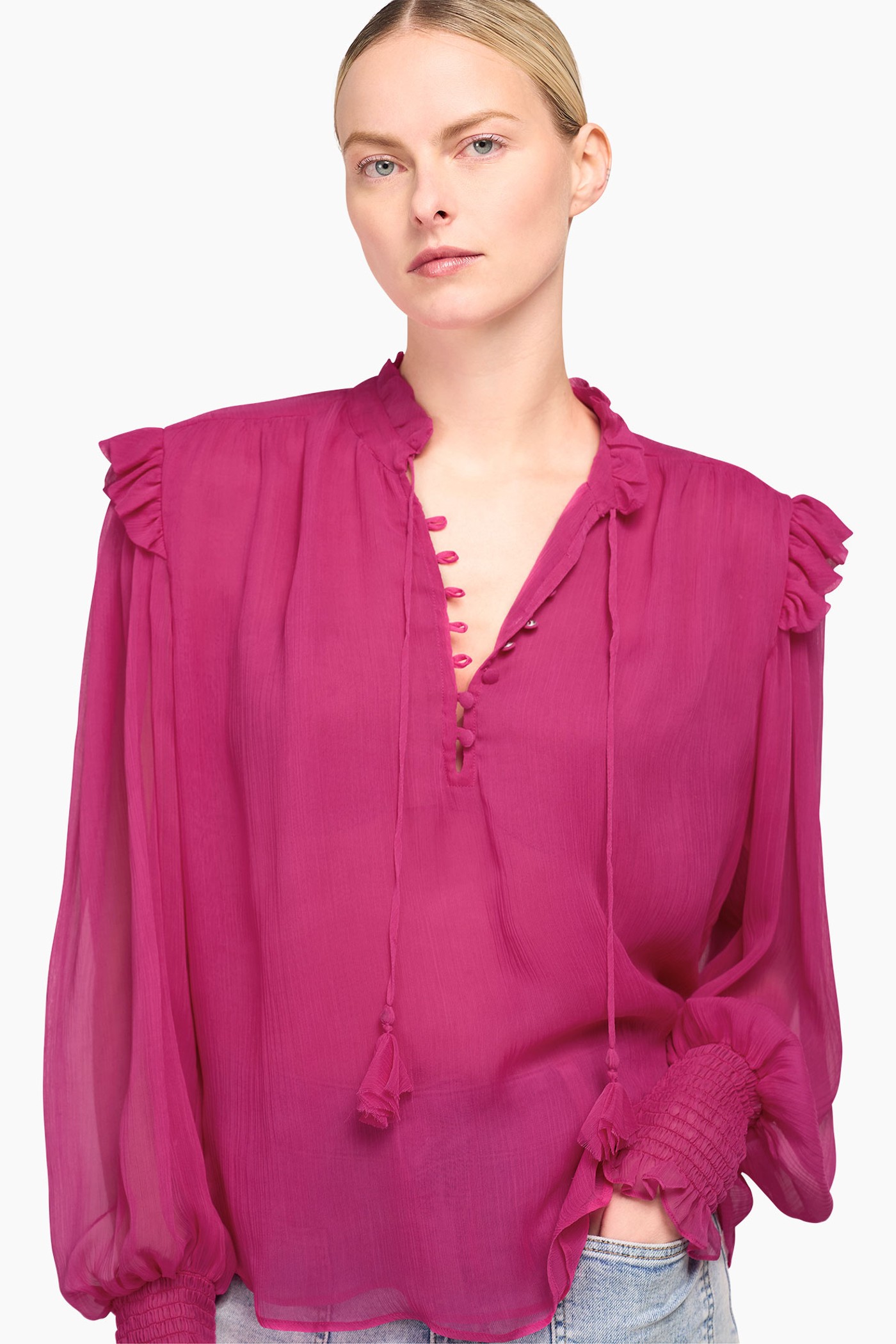 Blouse Dames Brent Roze