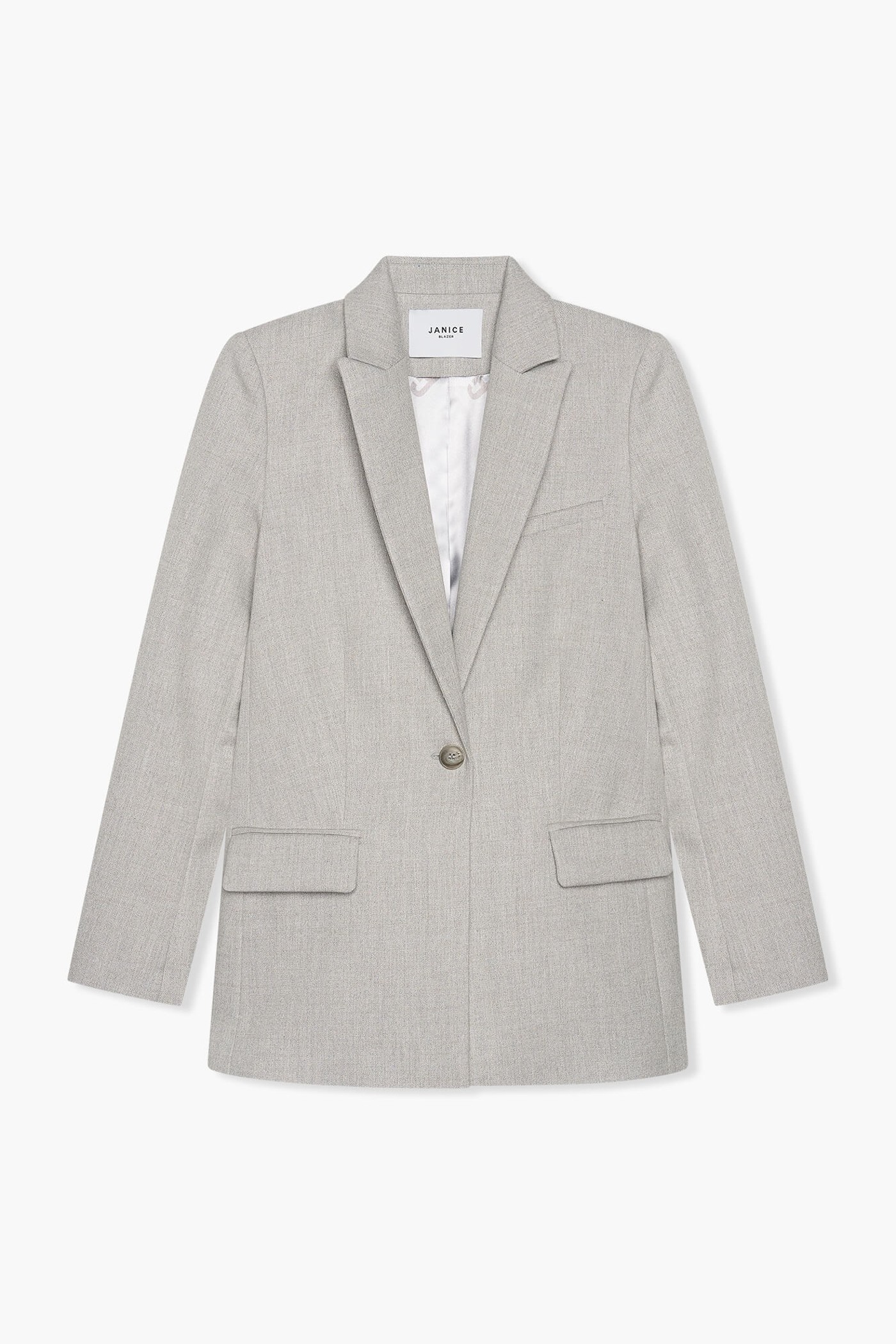 Blazer Dames Recht Lurex Nash Grijs
