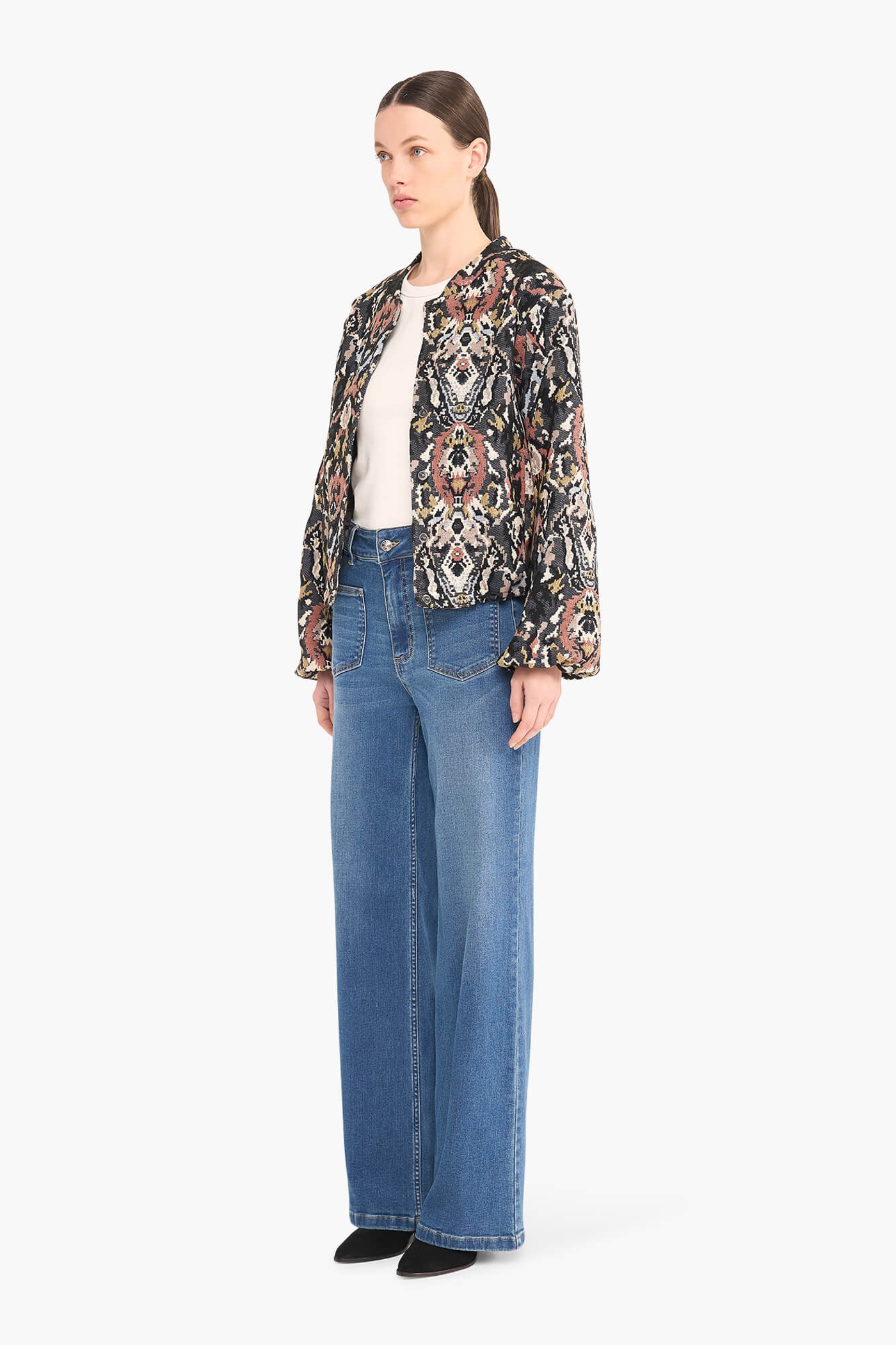 Jas Dames Jacquard Bing Pink