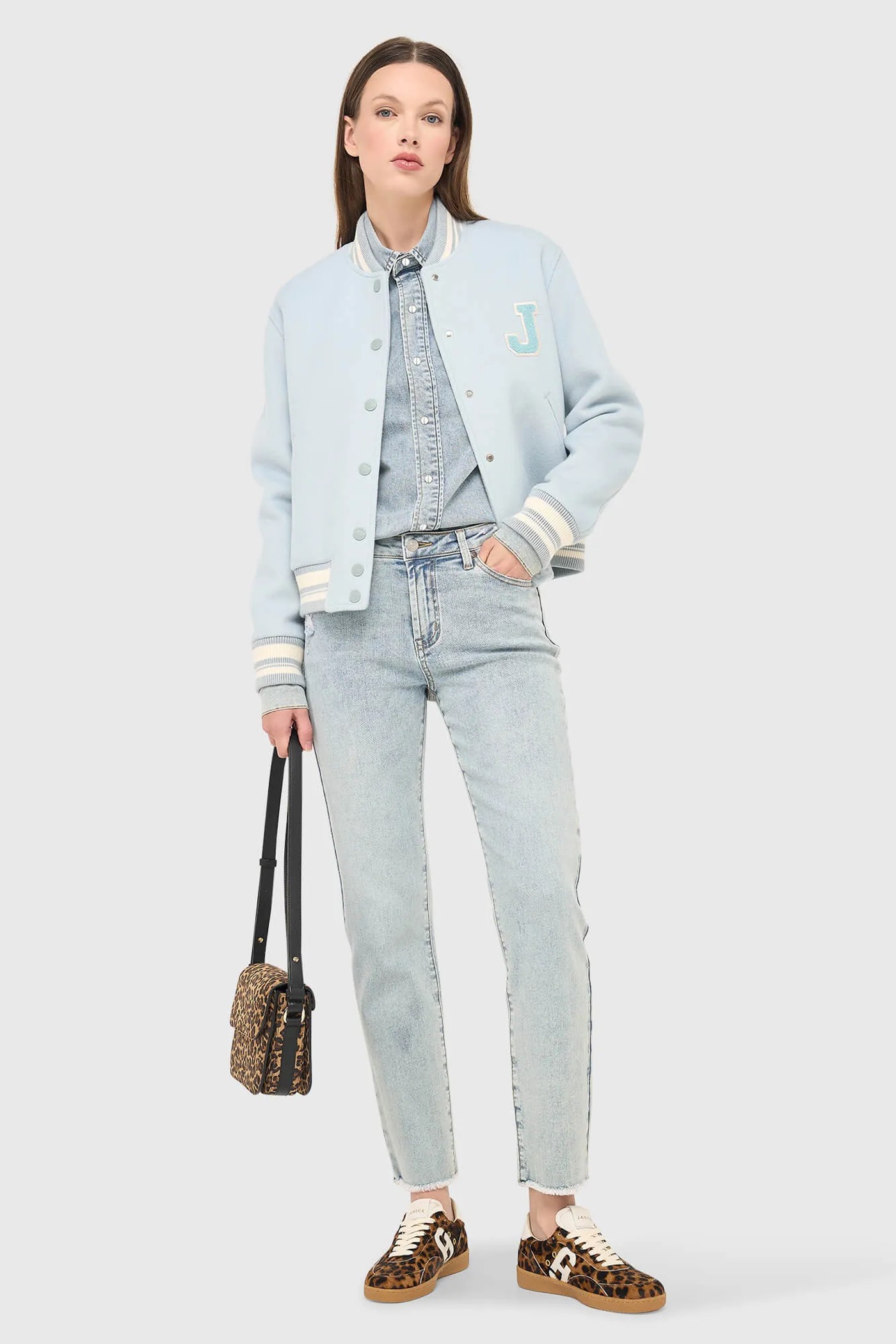 Cashmere Bomberjack Dames Double Face Beige Collin Blauw