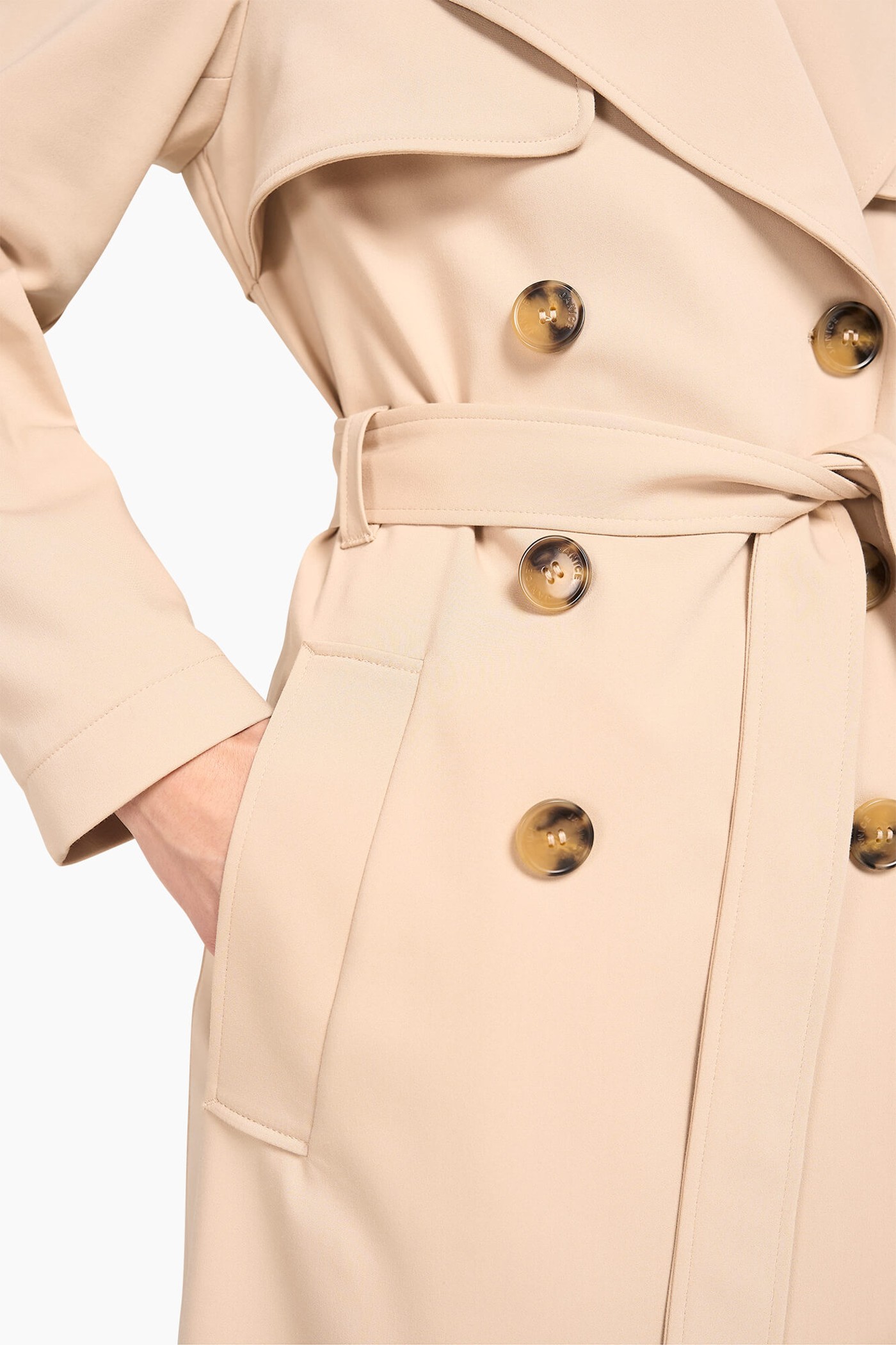 Trenchcoat Dames Robert Beige