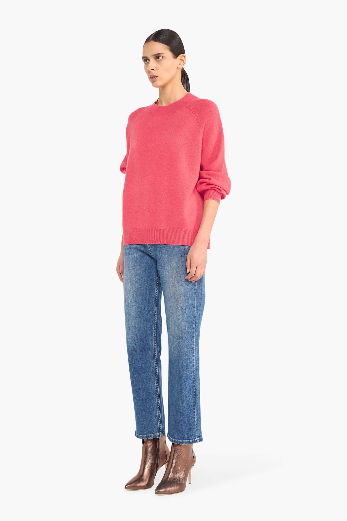 Cashmere Trui Dames Harvey Coraal