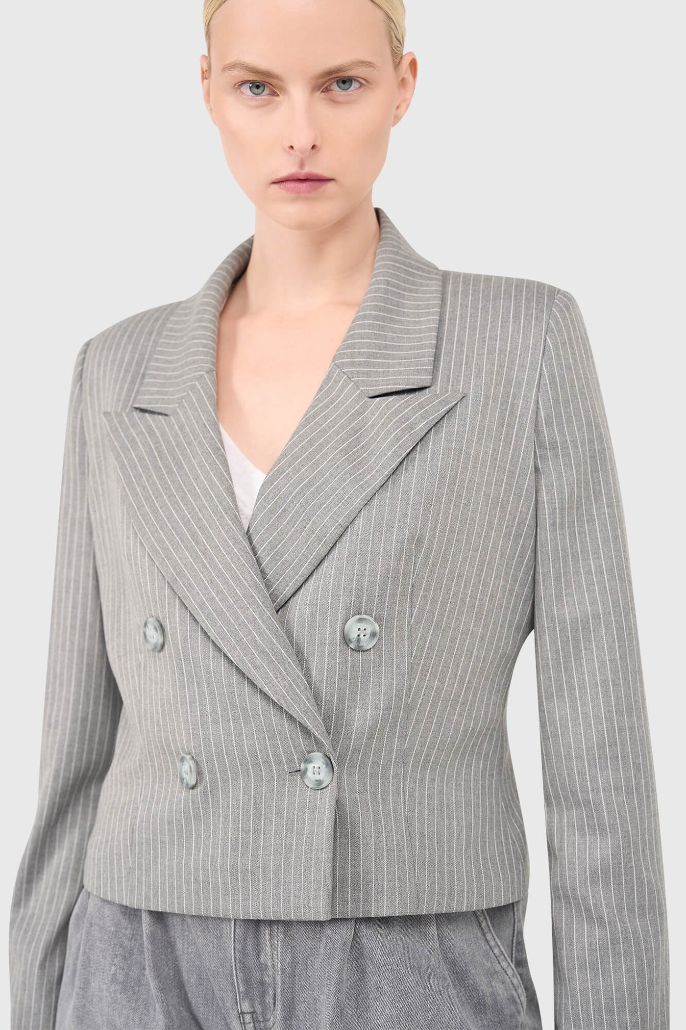 Stan Blazer Grijze Streep