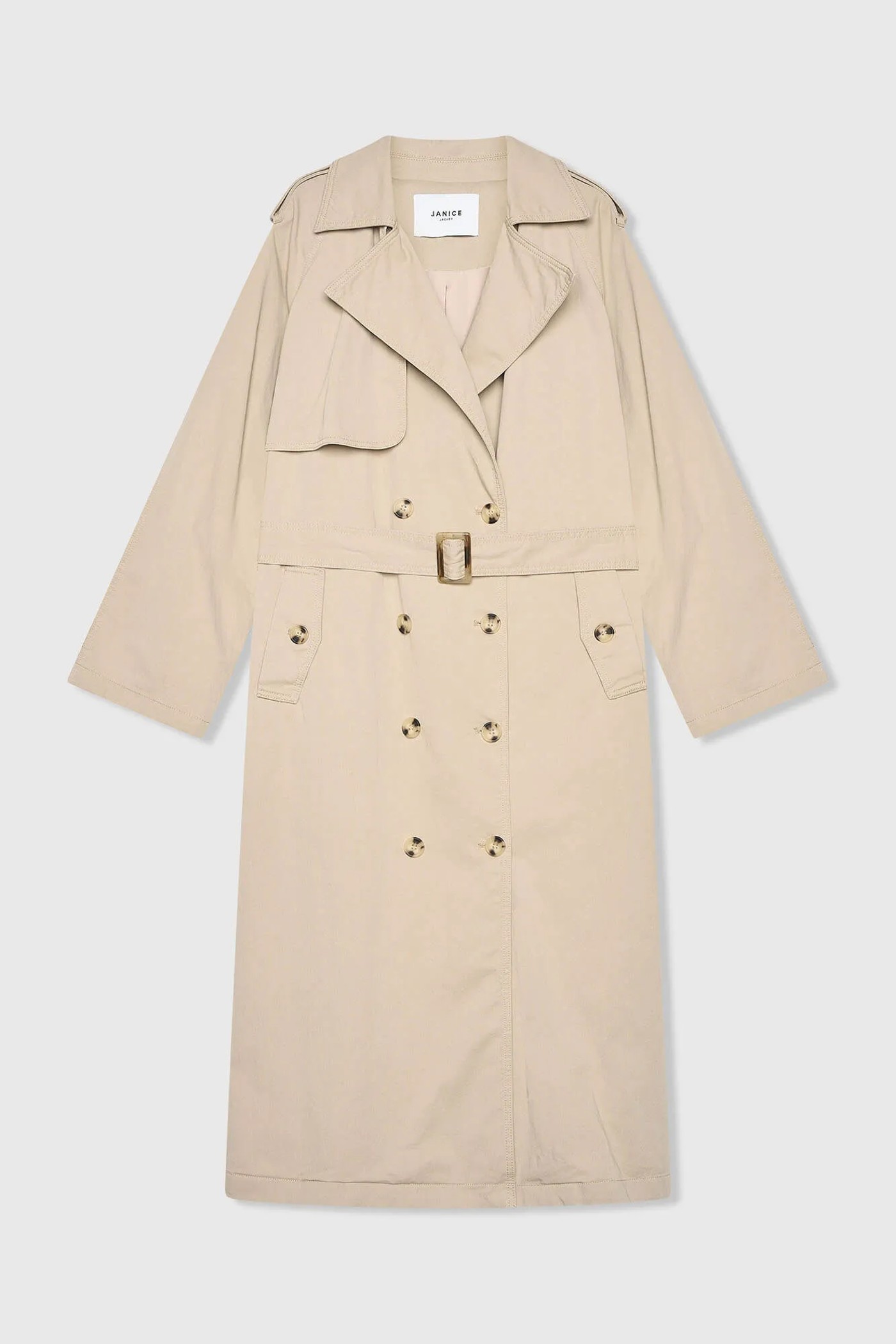 Trenchcoat Dames Oversized Cedric Beige