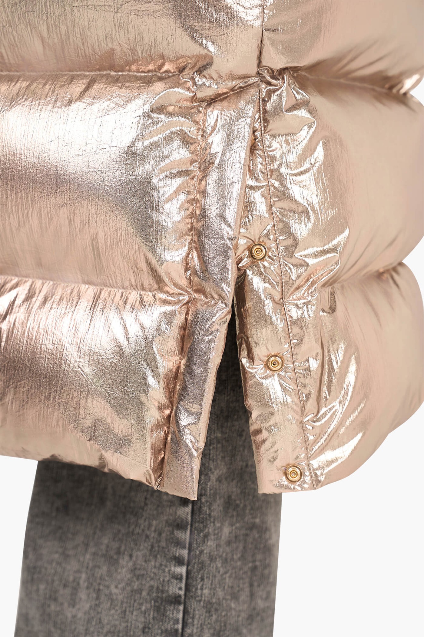 Puffer Jas Dames Lang Derrick Champagne