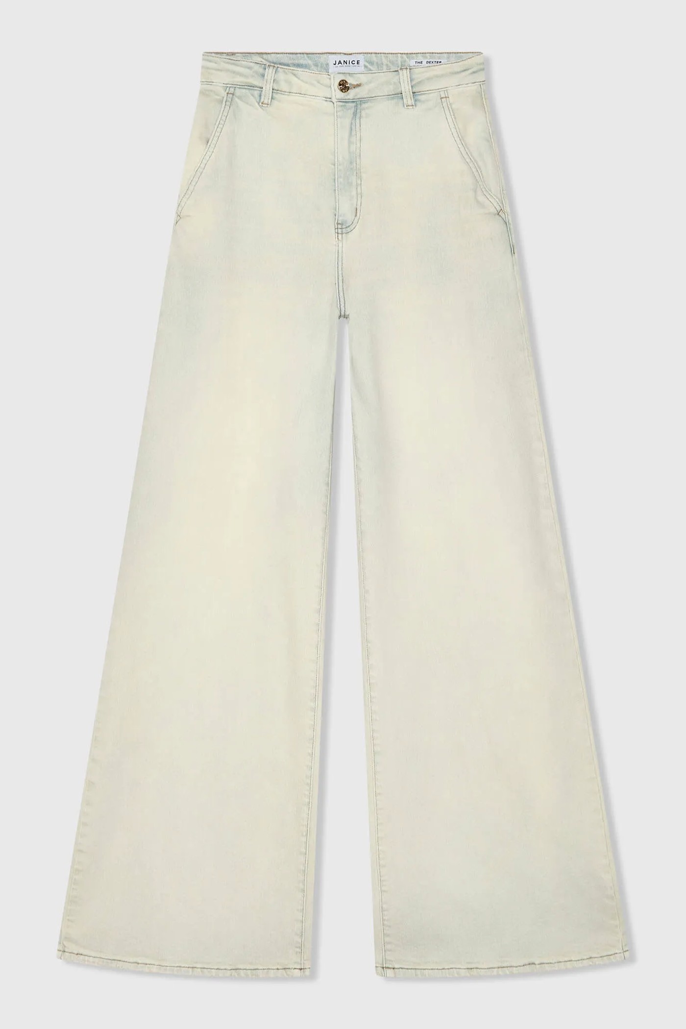 Jeans Dames Wijde Pijp High Rise Stretch Dexter Blauw 004